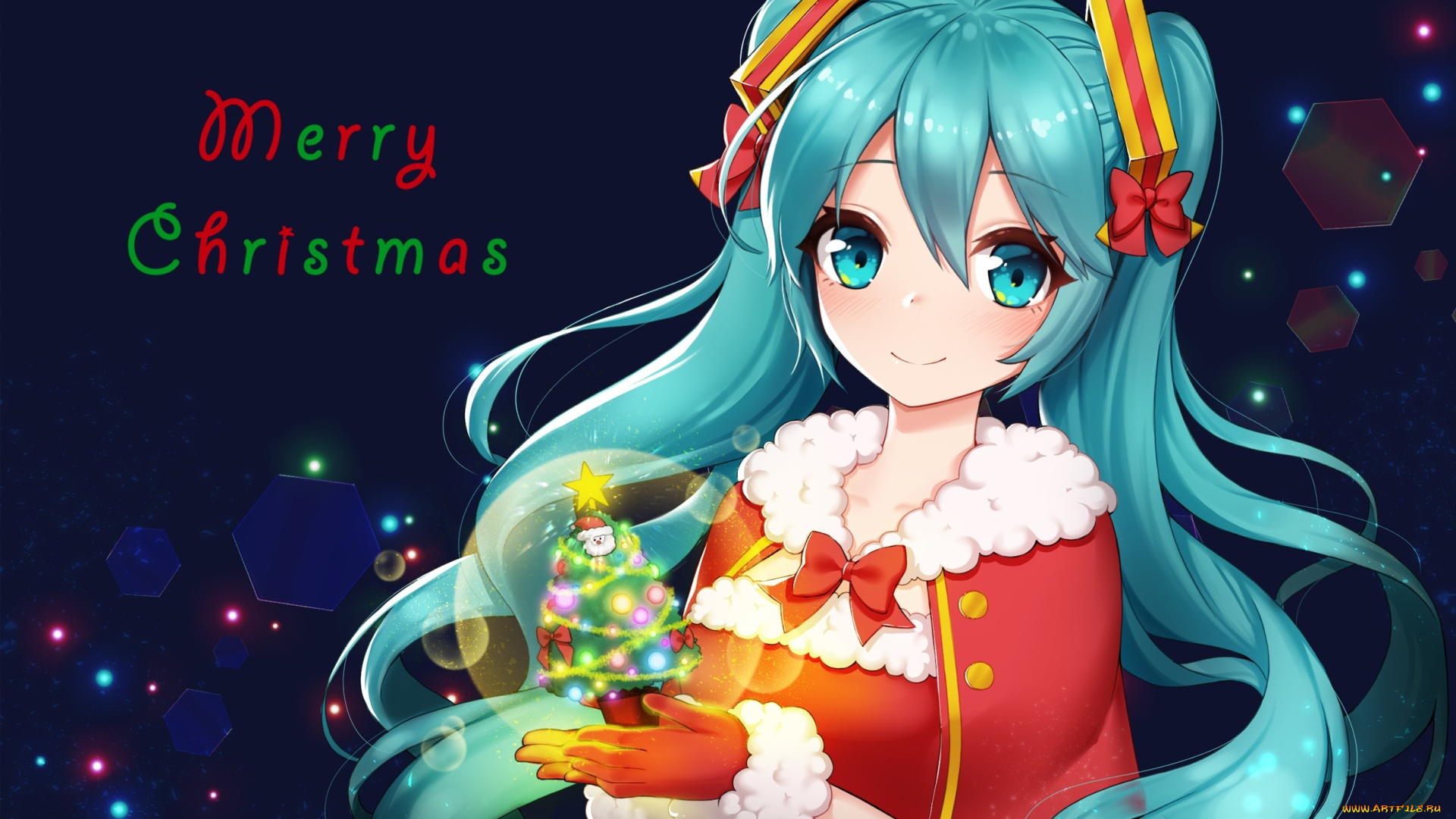 аниме, vocaloid, фон, взгляд, девушка