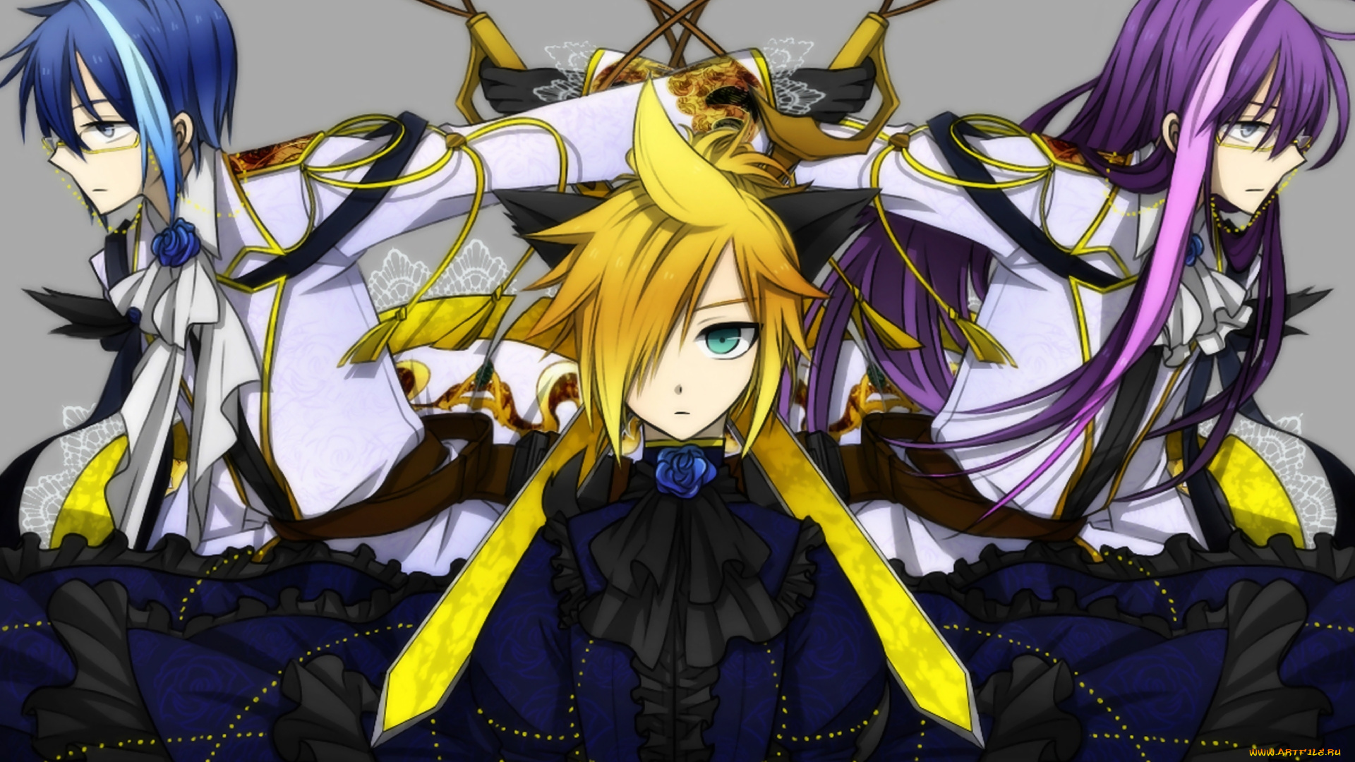 аниме, vocaloid, форма, девушка, парни