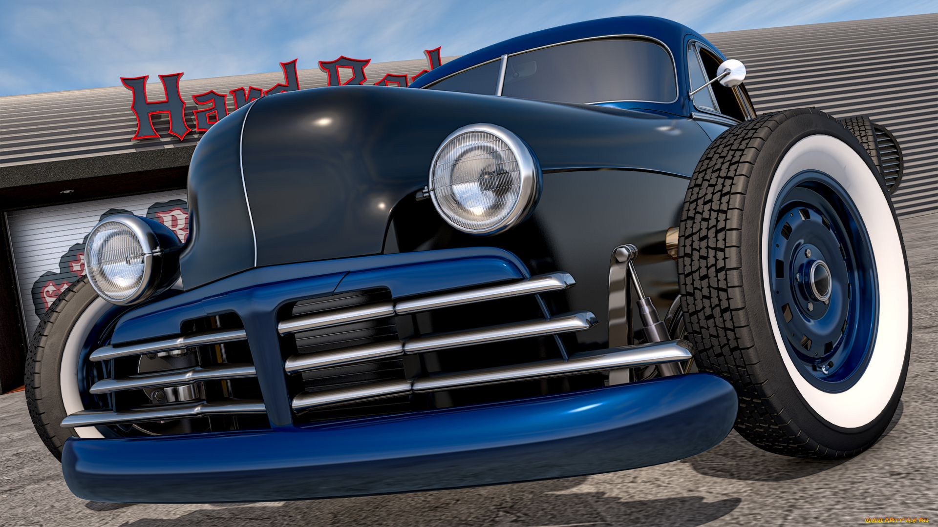 автомобили, 3д, фон, автомобиль