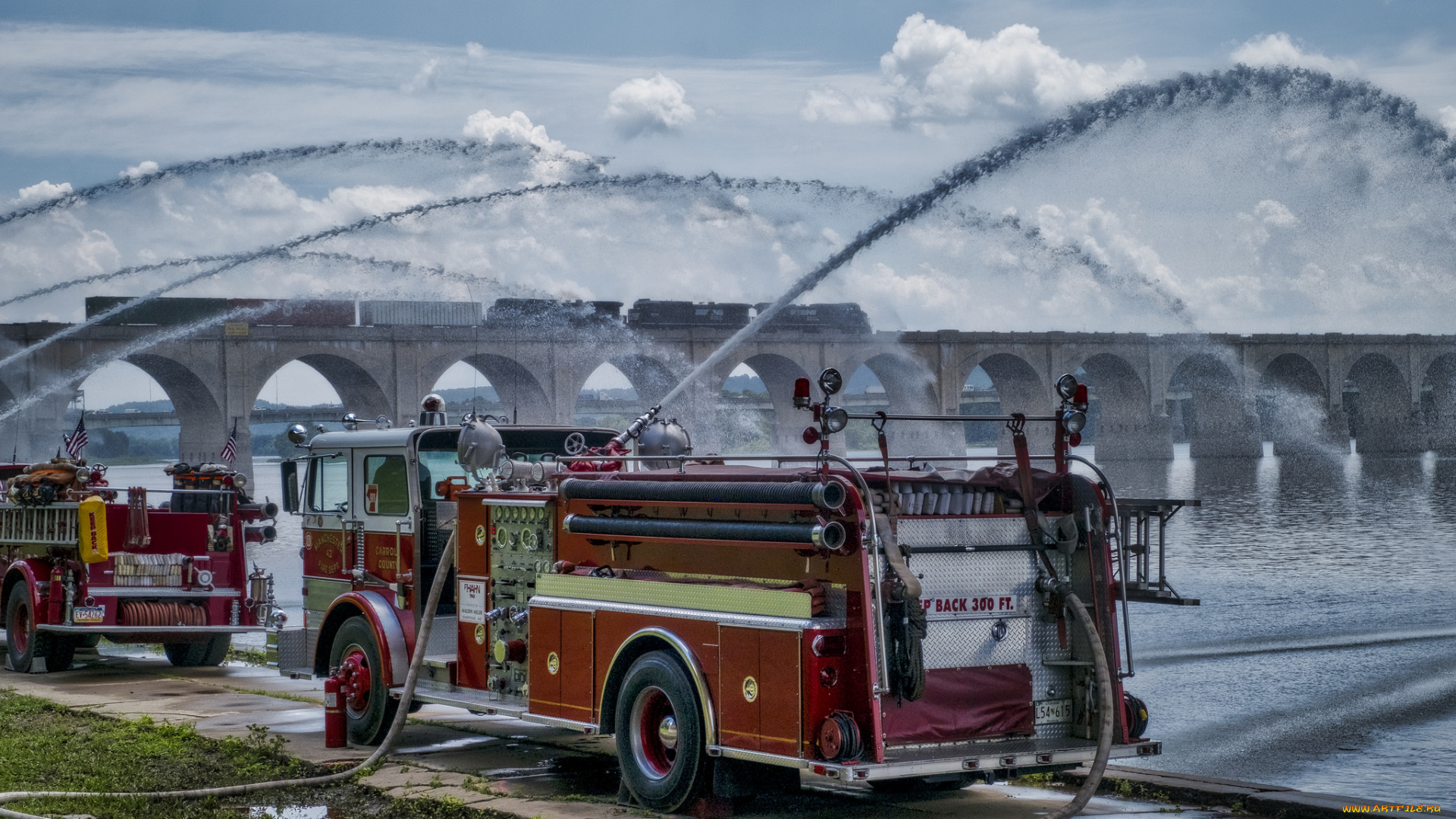 автомобили, пожарные, машины, пожарка