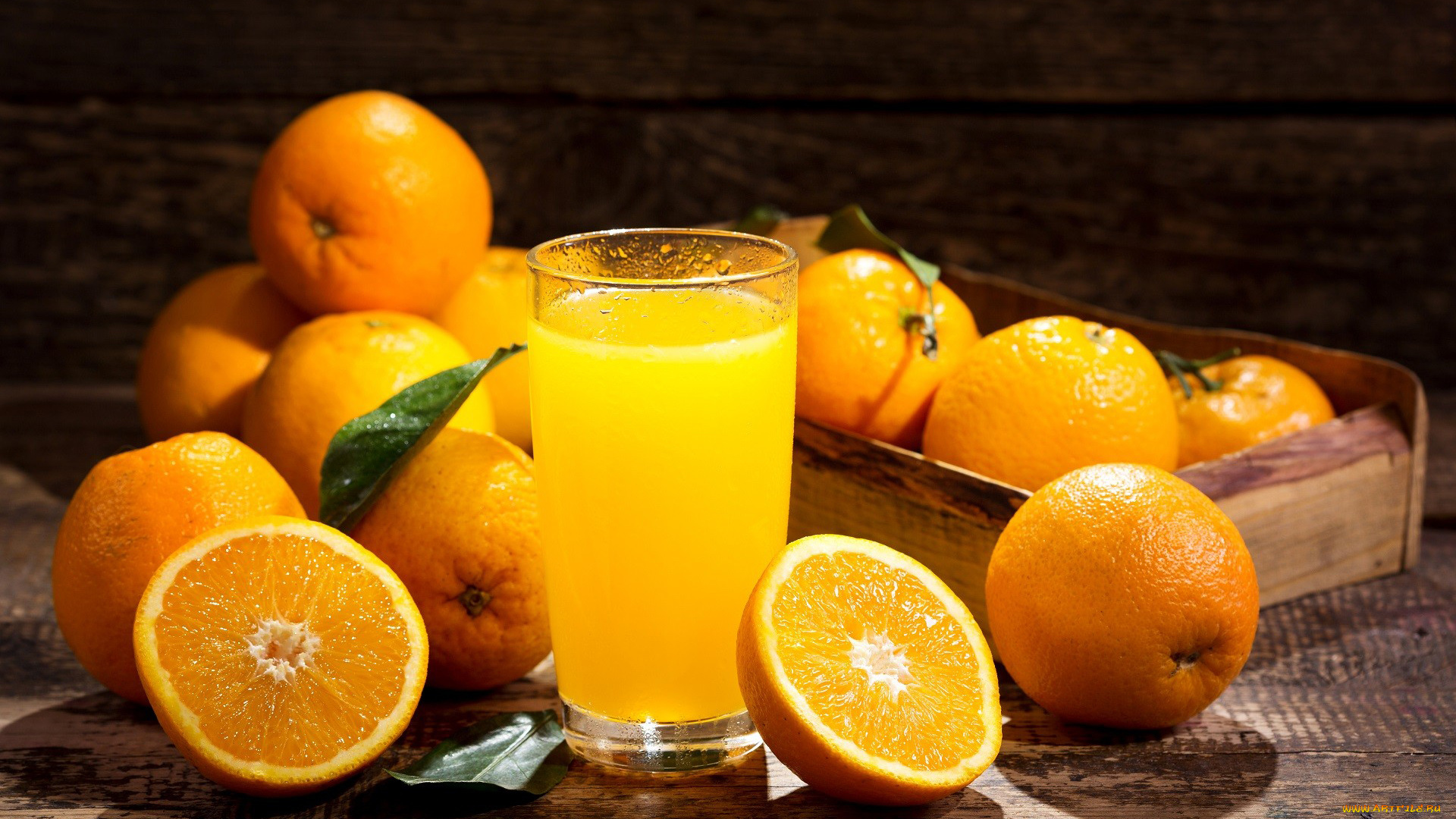 еда, напитки, , сок, стакан, ящик, апельсины, апельсиновый, сок