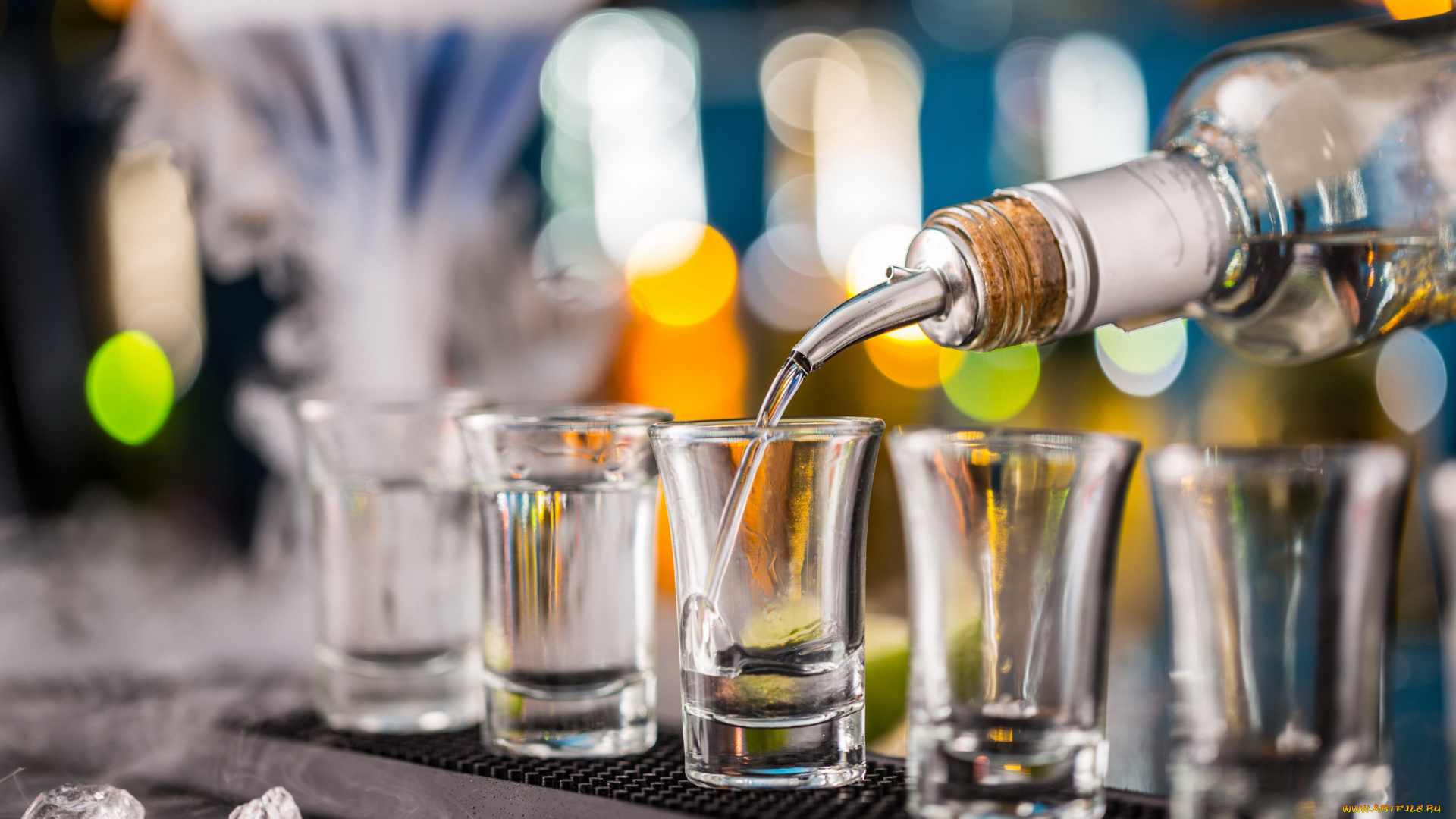 еда, напитки, водка, бутылка, стаканы