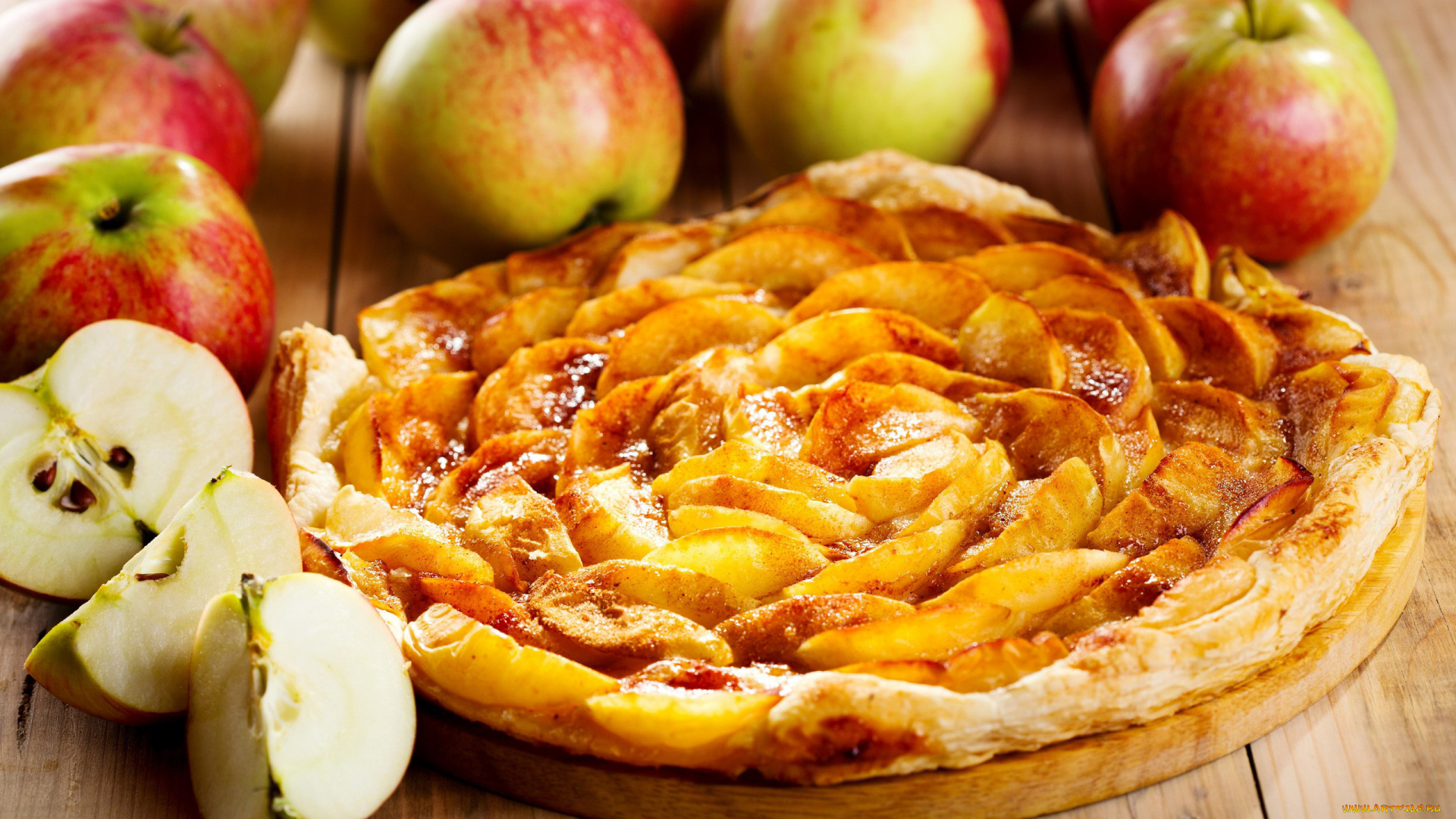 еда, пироги, пай, яблочный, яблоки