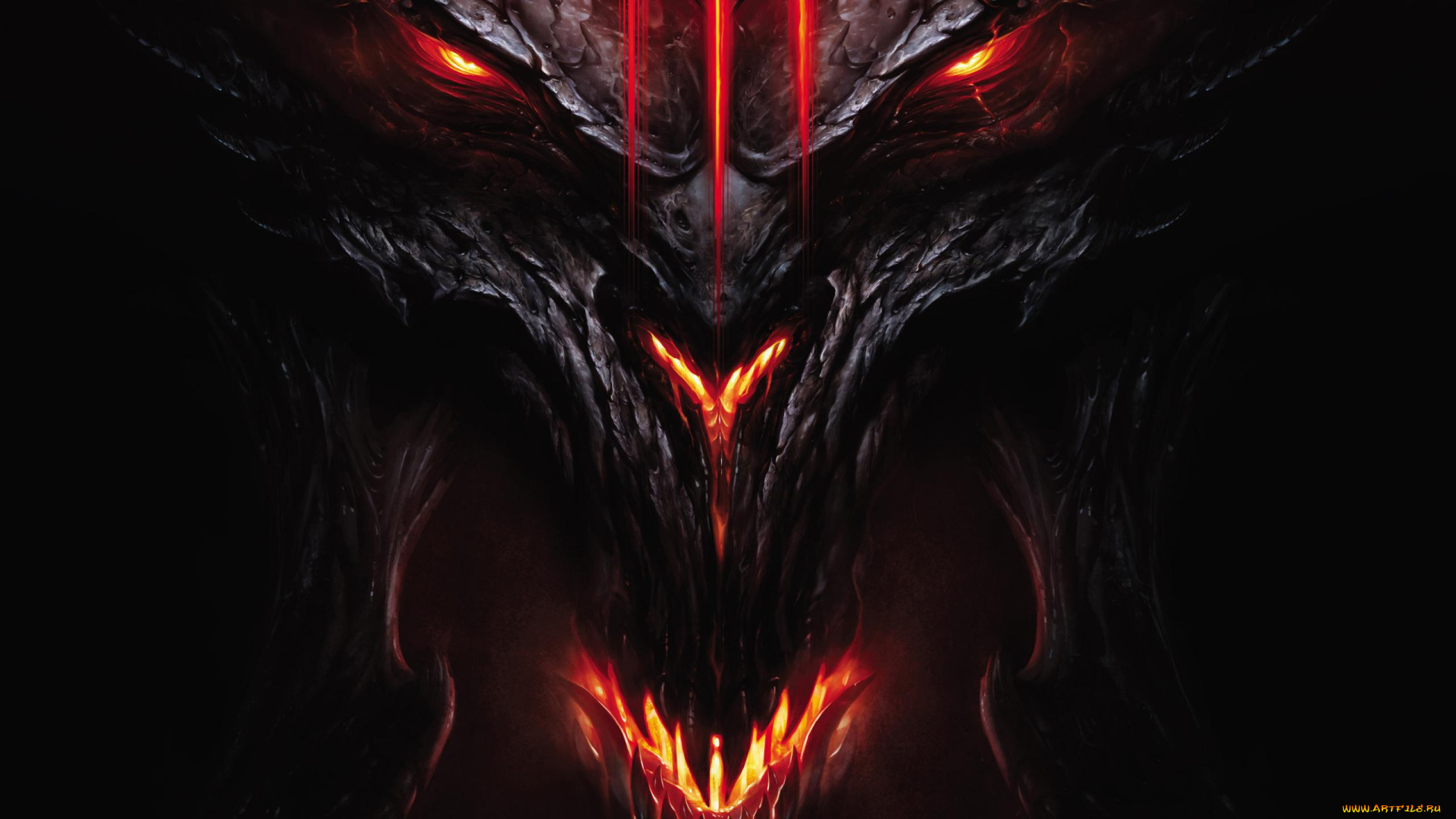 фэнтези, демоны, демон, взгляд, огонь