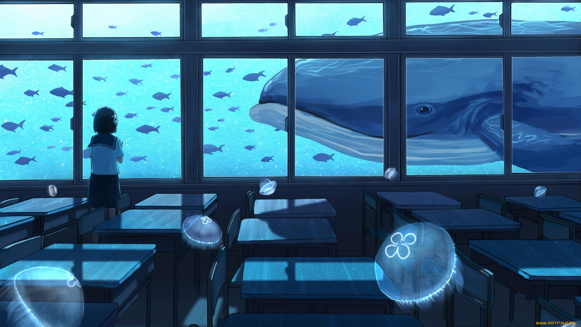 original, аниме, животные, , существа