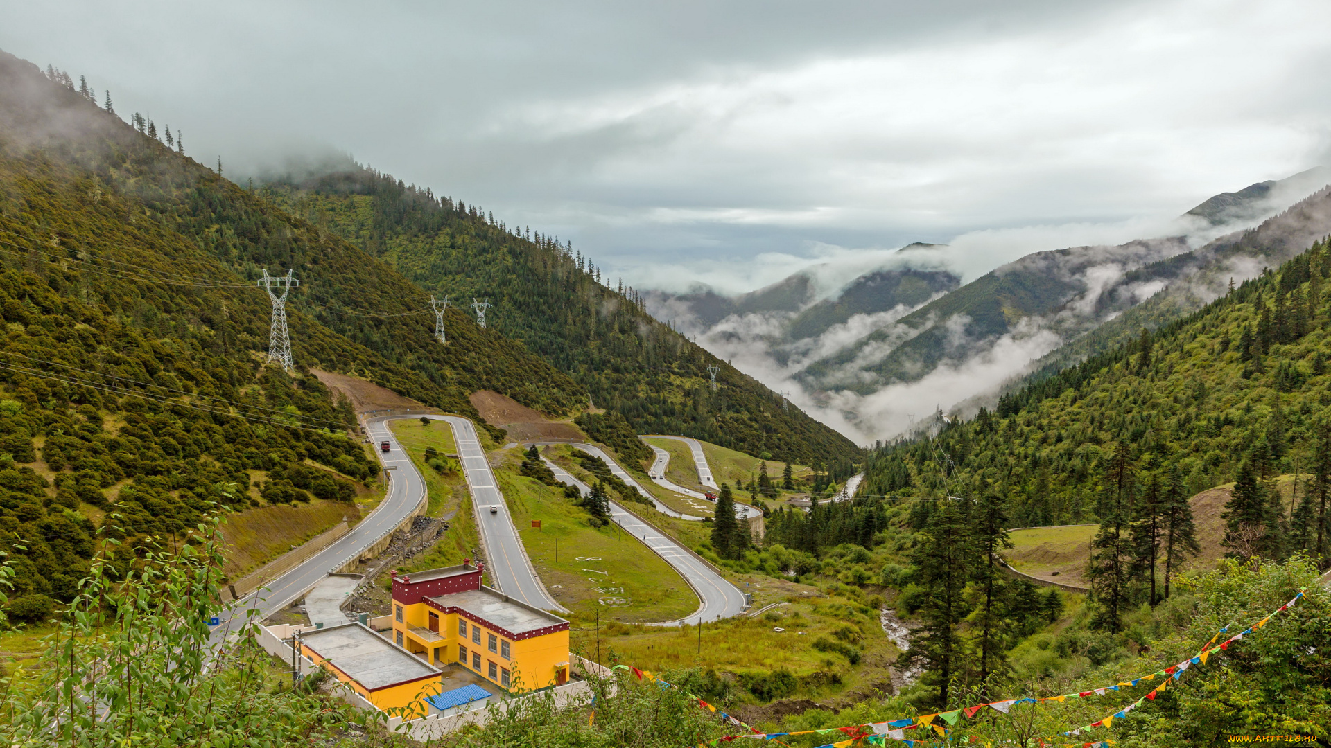 природа, дороги, дорога, горы