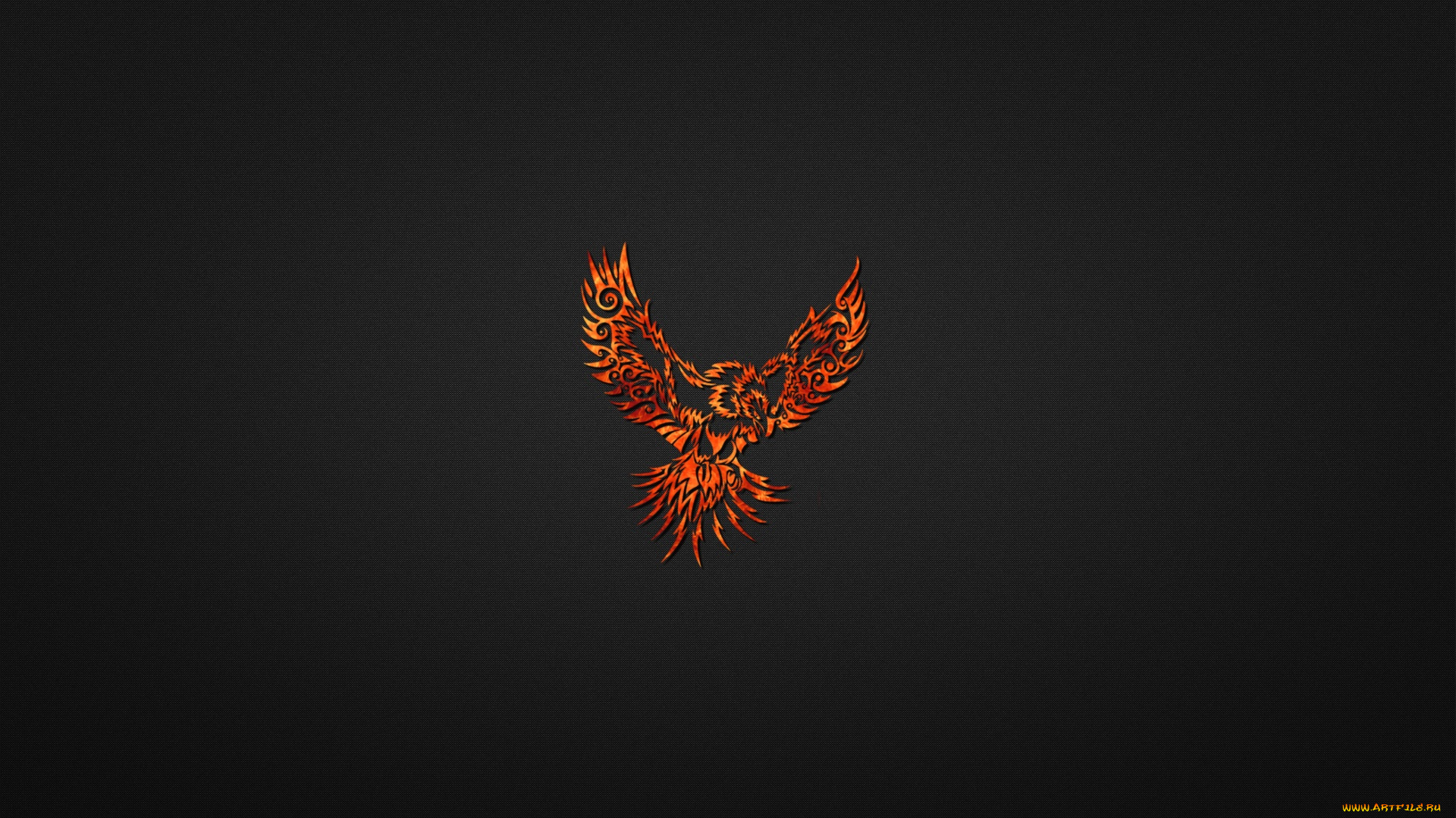 рисованное, минимализм, фон, орел