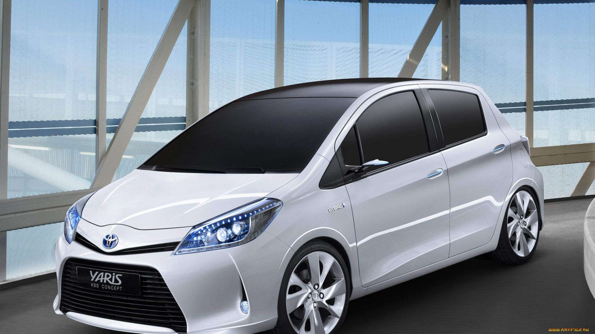 toyota, yaris, hsd, concept, 2011, автомобили, toyota, 2011, concept, hsd, yaris