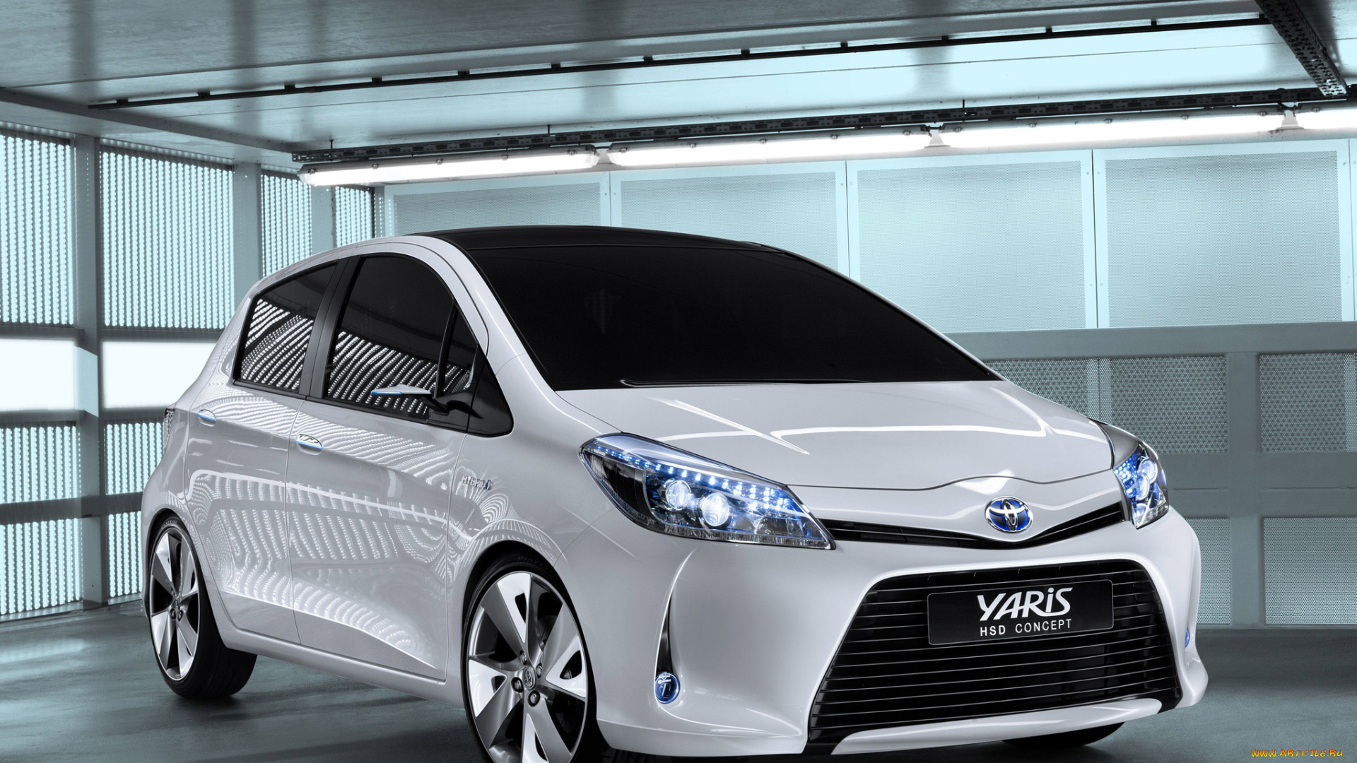 toyota, yaris, hsd, concept, 2011, автомобили, toyota, 2011, concept, hsd, yaris