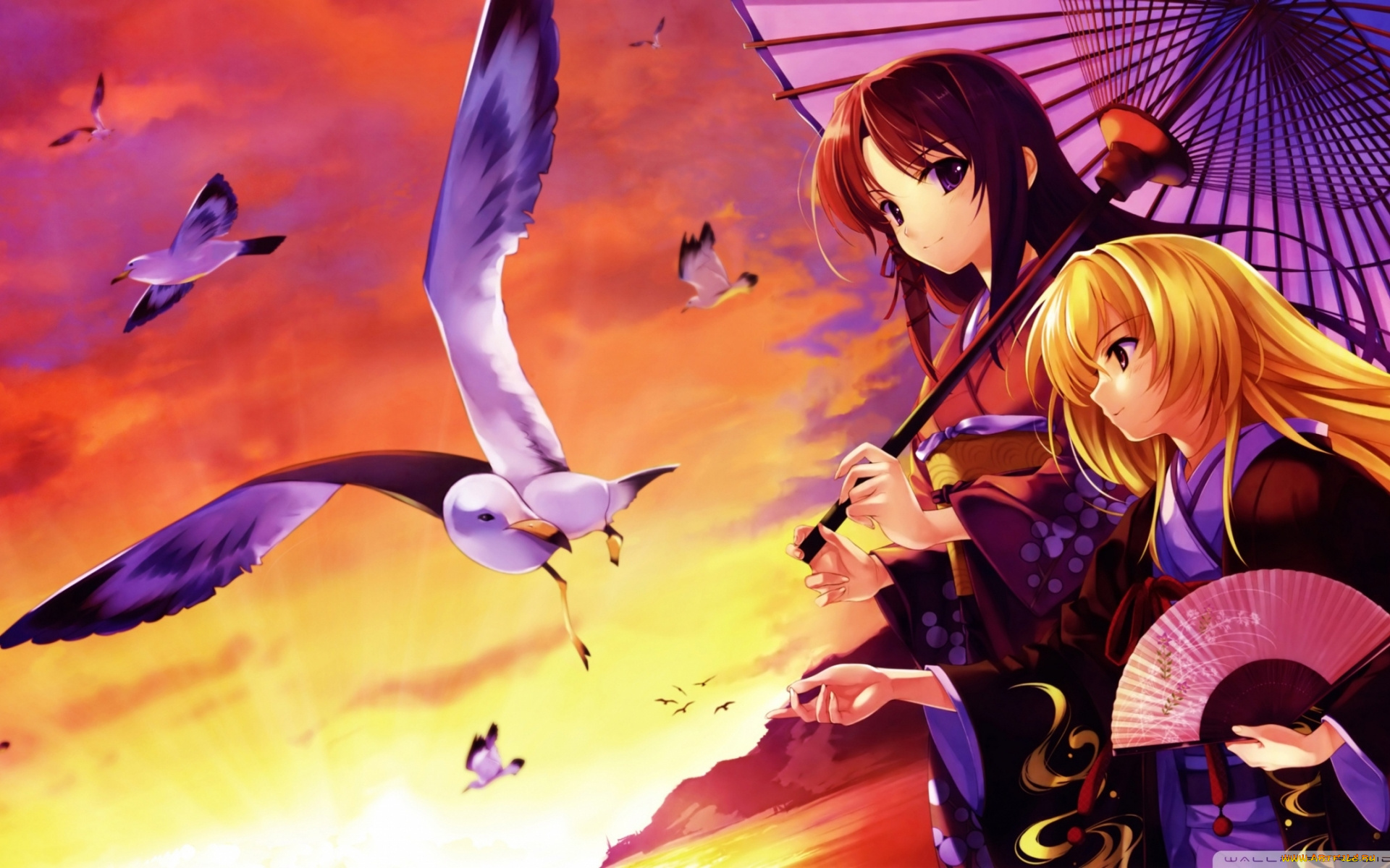 original, аниме, животные, , существа