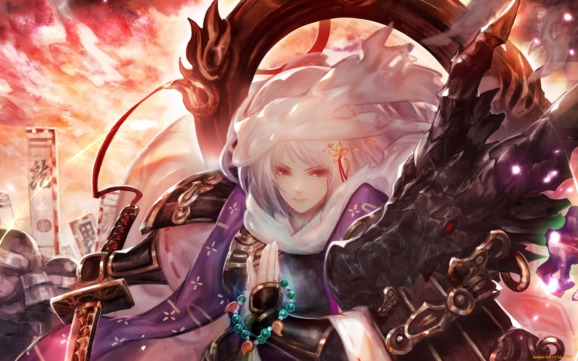 original, аниме, животные, , существа