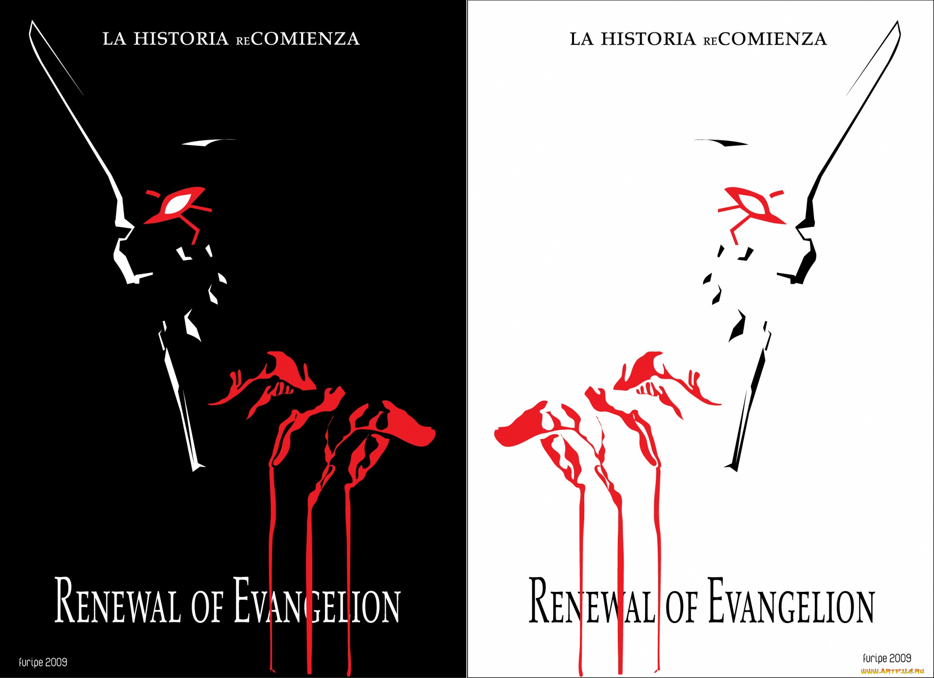 аниме, evangelion, монстр, робот, eva, ева, кровь