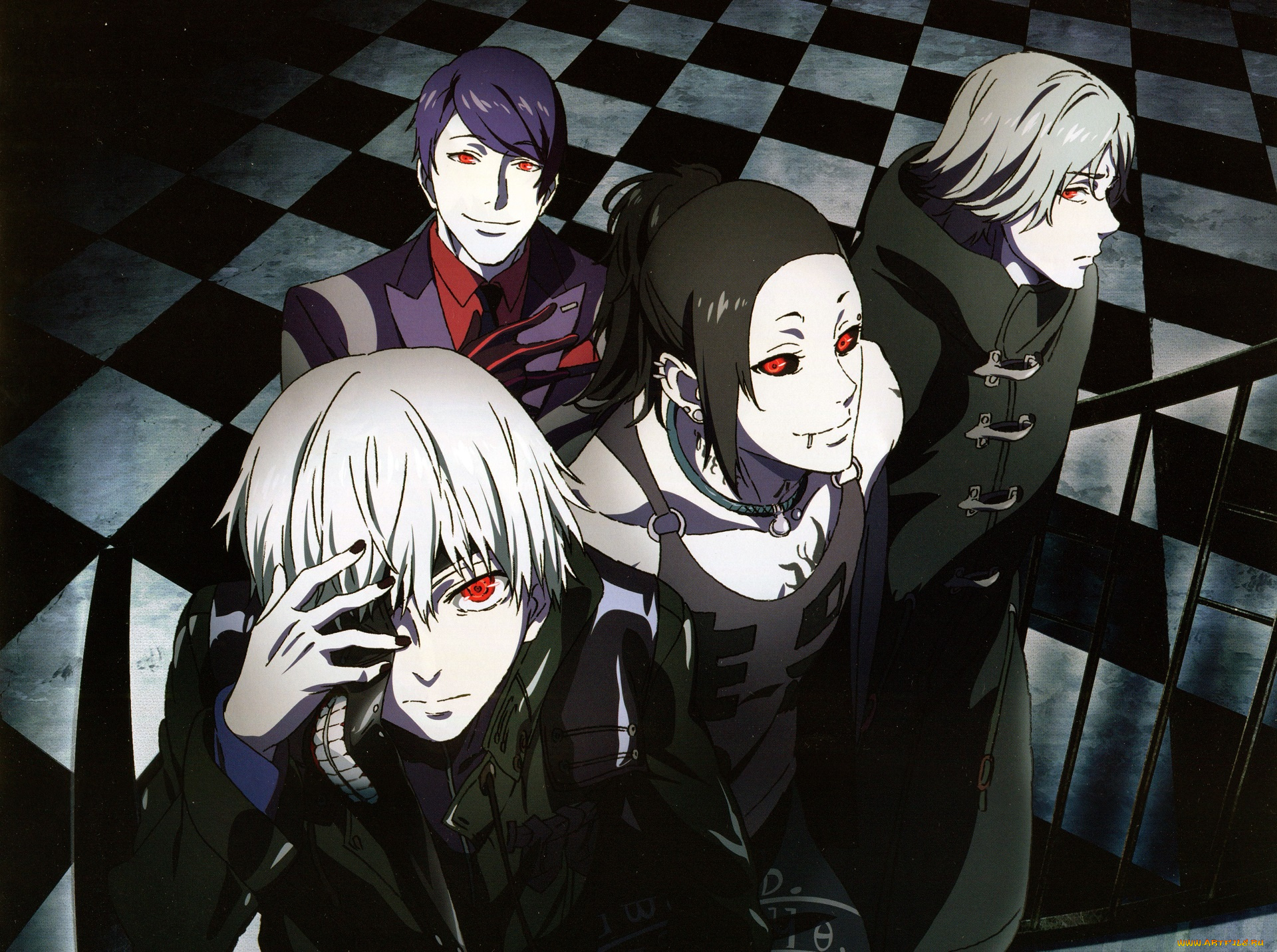 аниме, tokyo, ghoul, парни