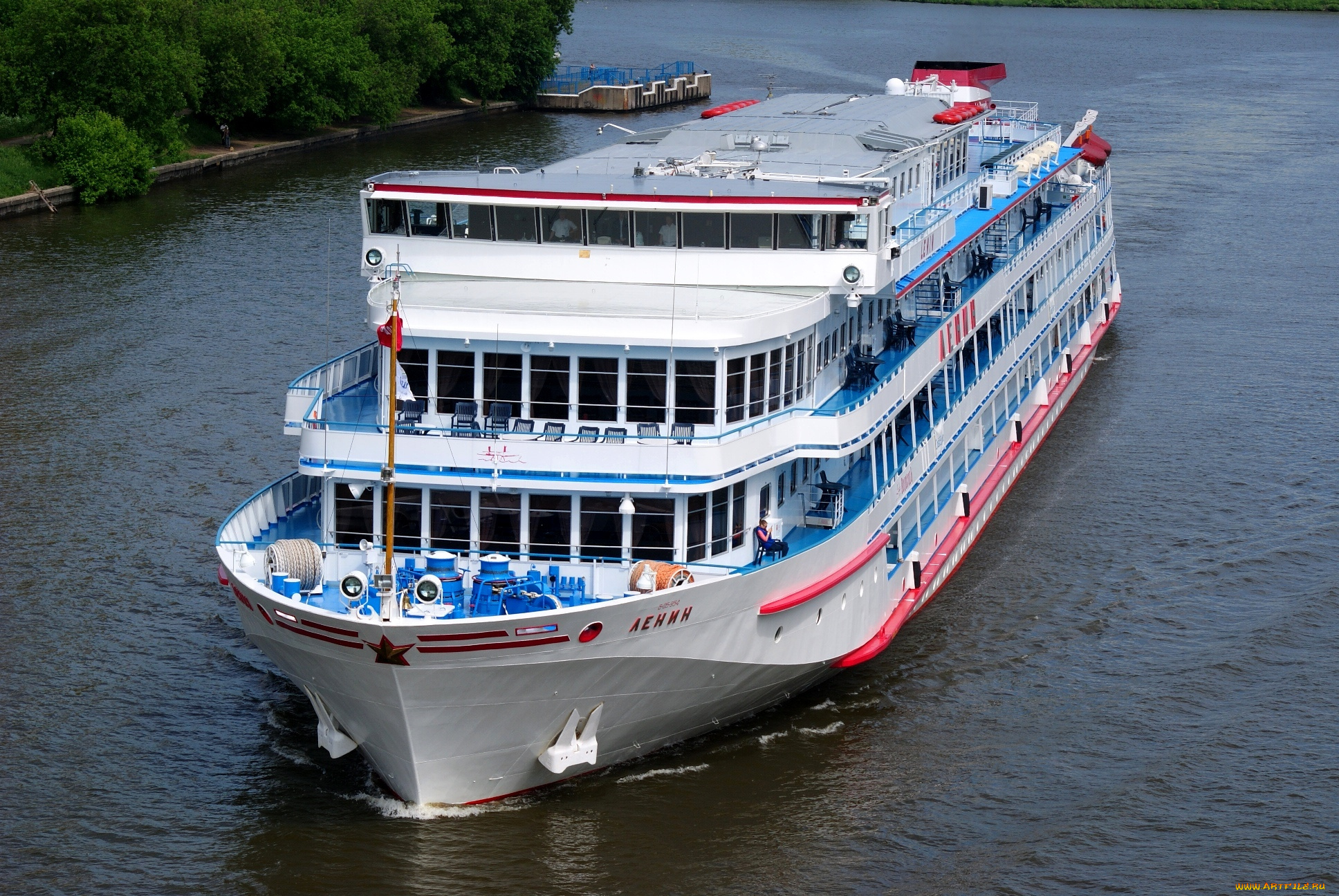 теплоход, ленин, корабли, теплоходы, ленин, теплоход