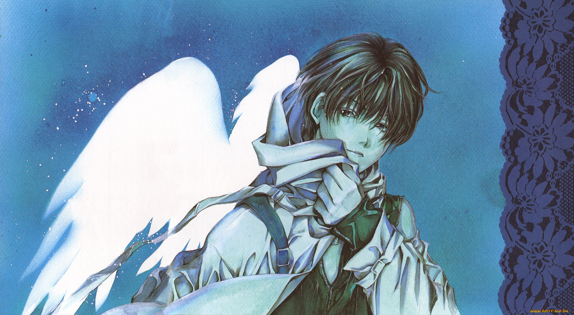 аниме, angel, sanctuary, ангел