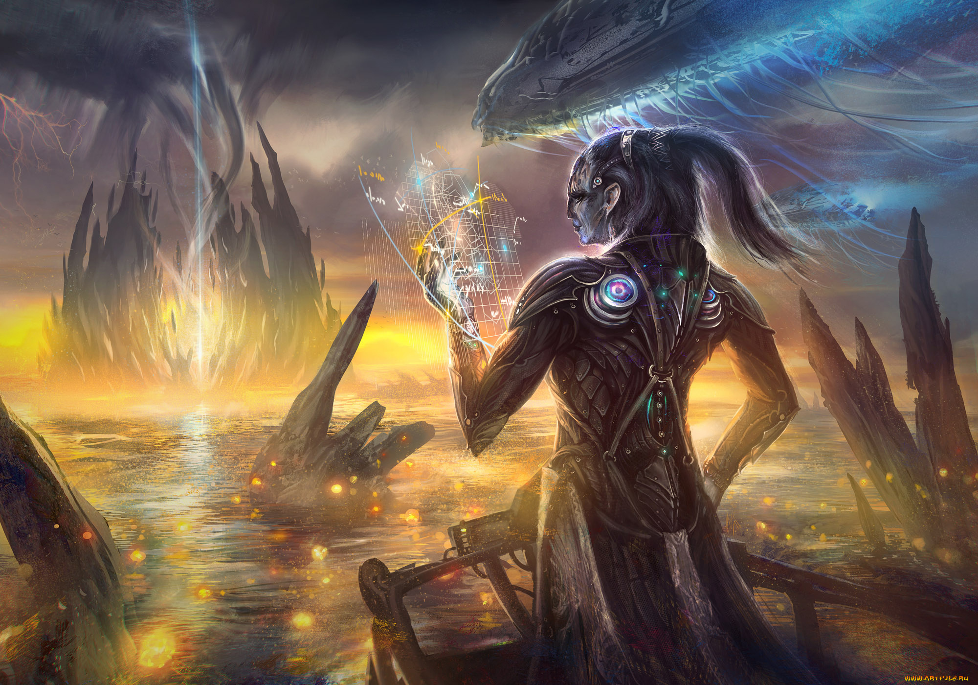 фэнтези, маги, , волшебники, фон, существо, карта, мужчина, корабль