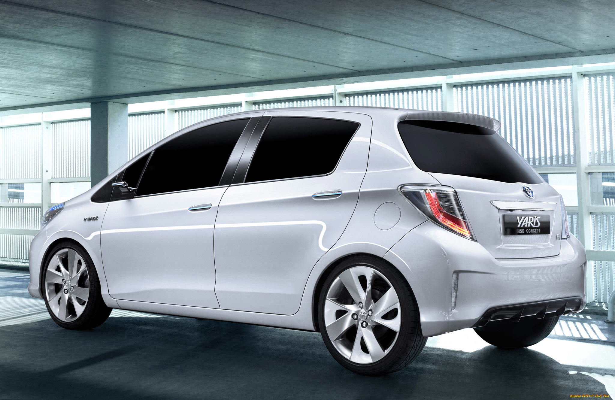 toyota, yaris, hsd, concept, 2011, автомобили, toyota, 2011, concept, hsd, yaris