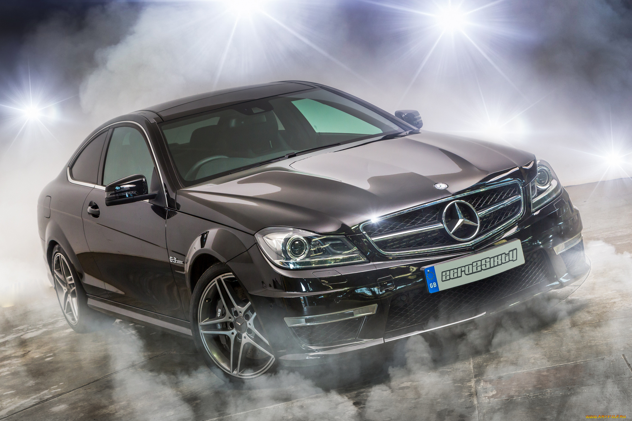 mercedes, benz, c63, amg, автомобили, mercedes-benz, коричневый