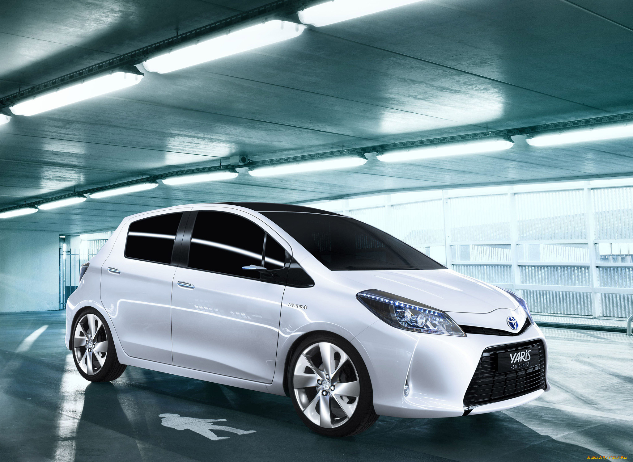 toyota, yaris, hsd, concept, 2011, автомобили, toyota, yaris, 2011, concept, hsd