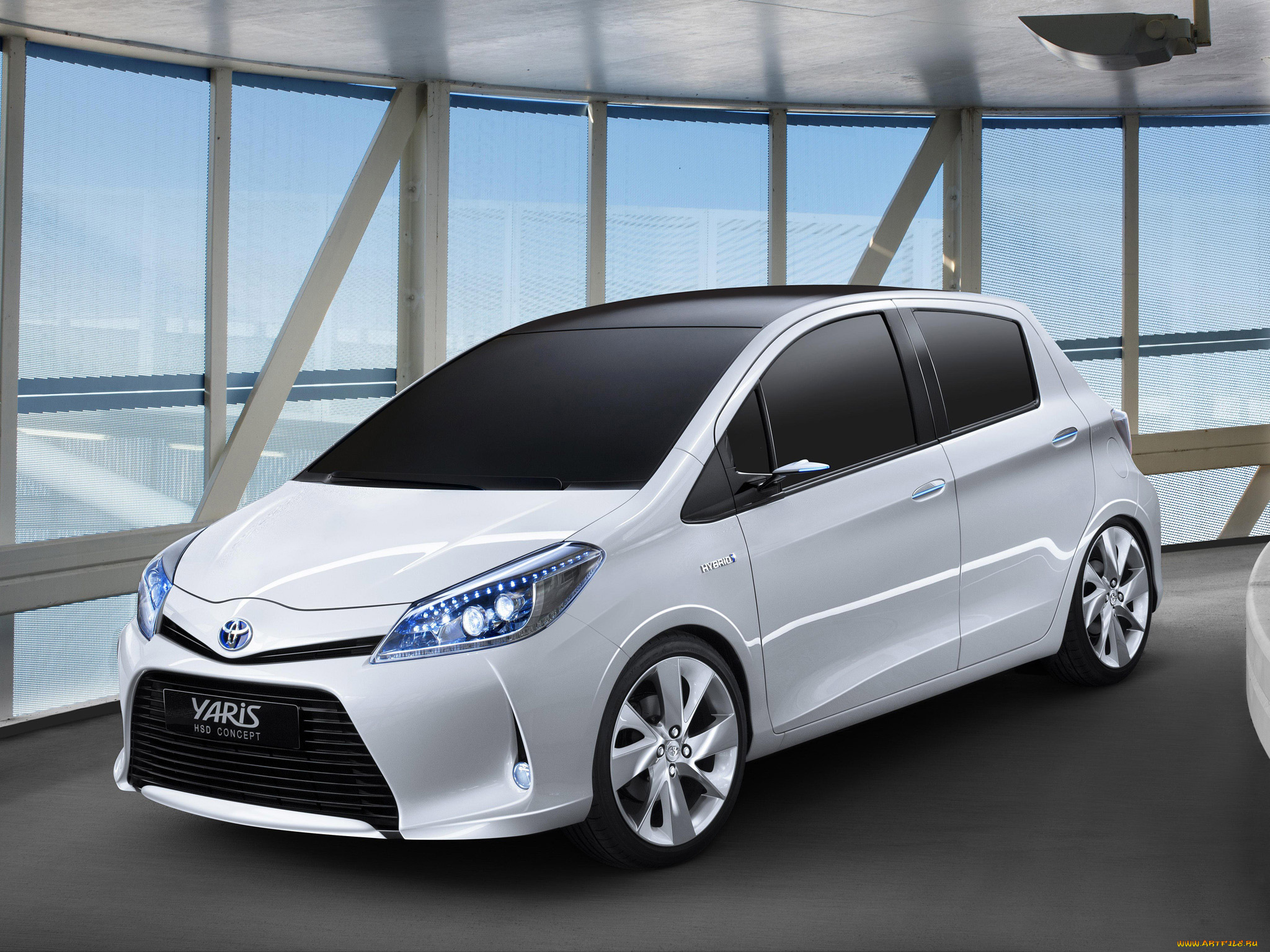 toyota, yaris, hsd, concept, 2011, автомобили, toyota, 2011, concept, hsd, yaris