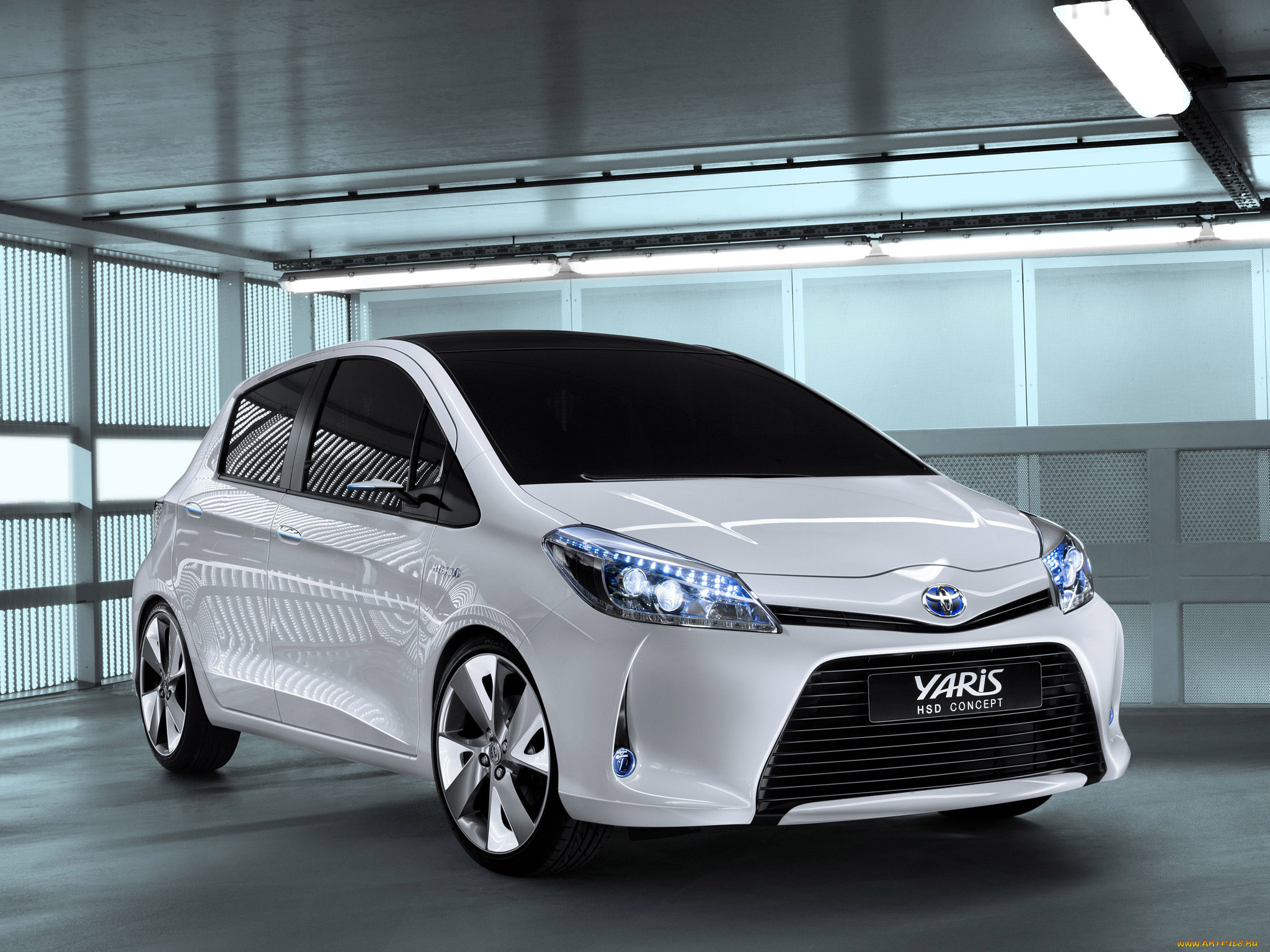 toyota, yaris, hsd, concept, 2011, автомобили, toyota, 2011, concept, hsd, yaris