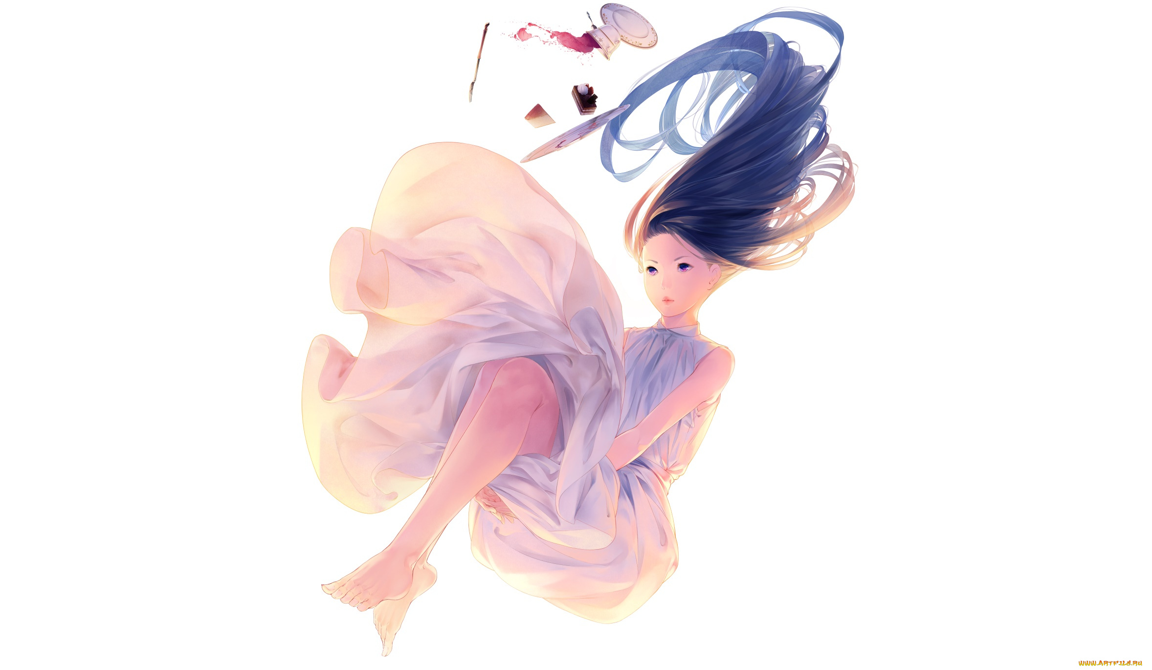 аниме, unknown, , другое, фон, взгляд, девушка