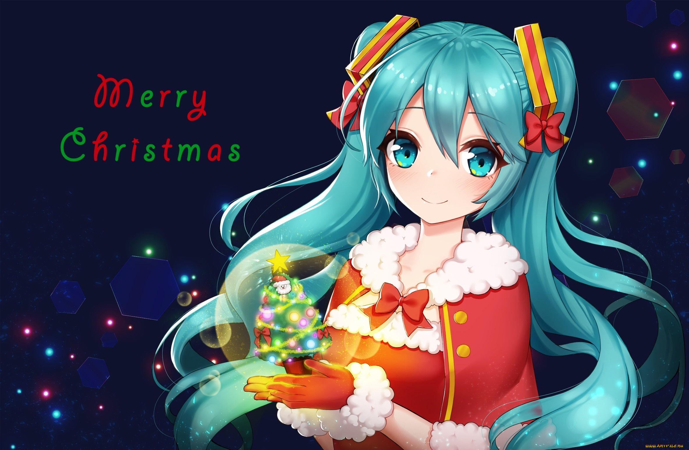 аниме, vocaloid, фон, взгляд, девушка