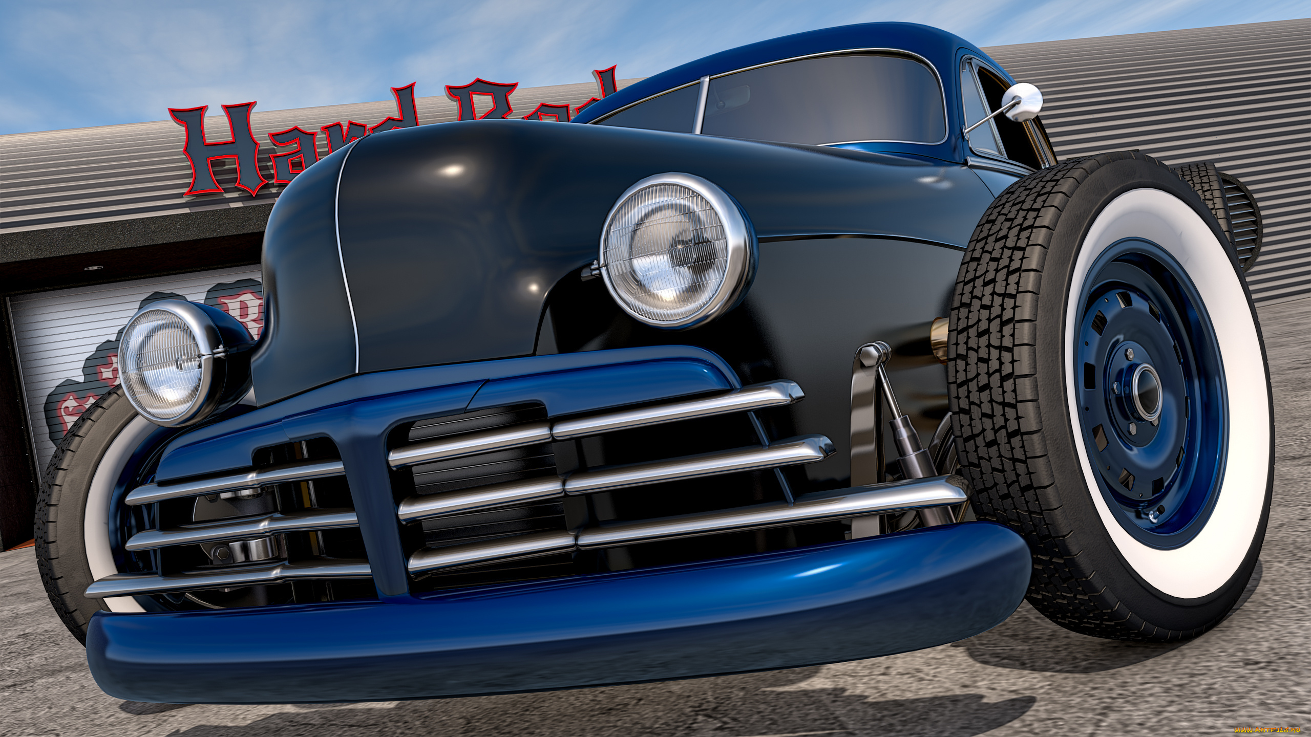 автомобили, 3д, фон, автомобиль