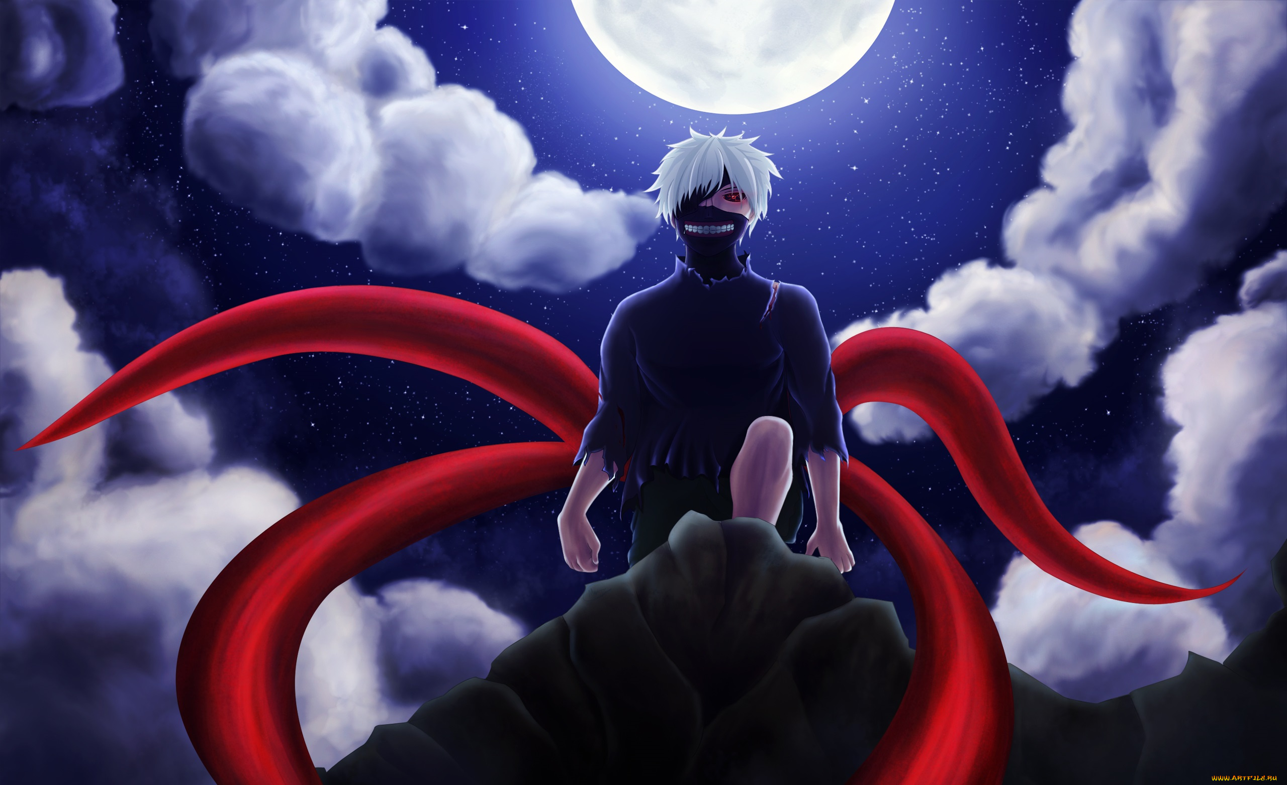 аниме, tokyo, ghoul, канеки