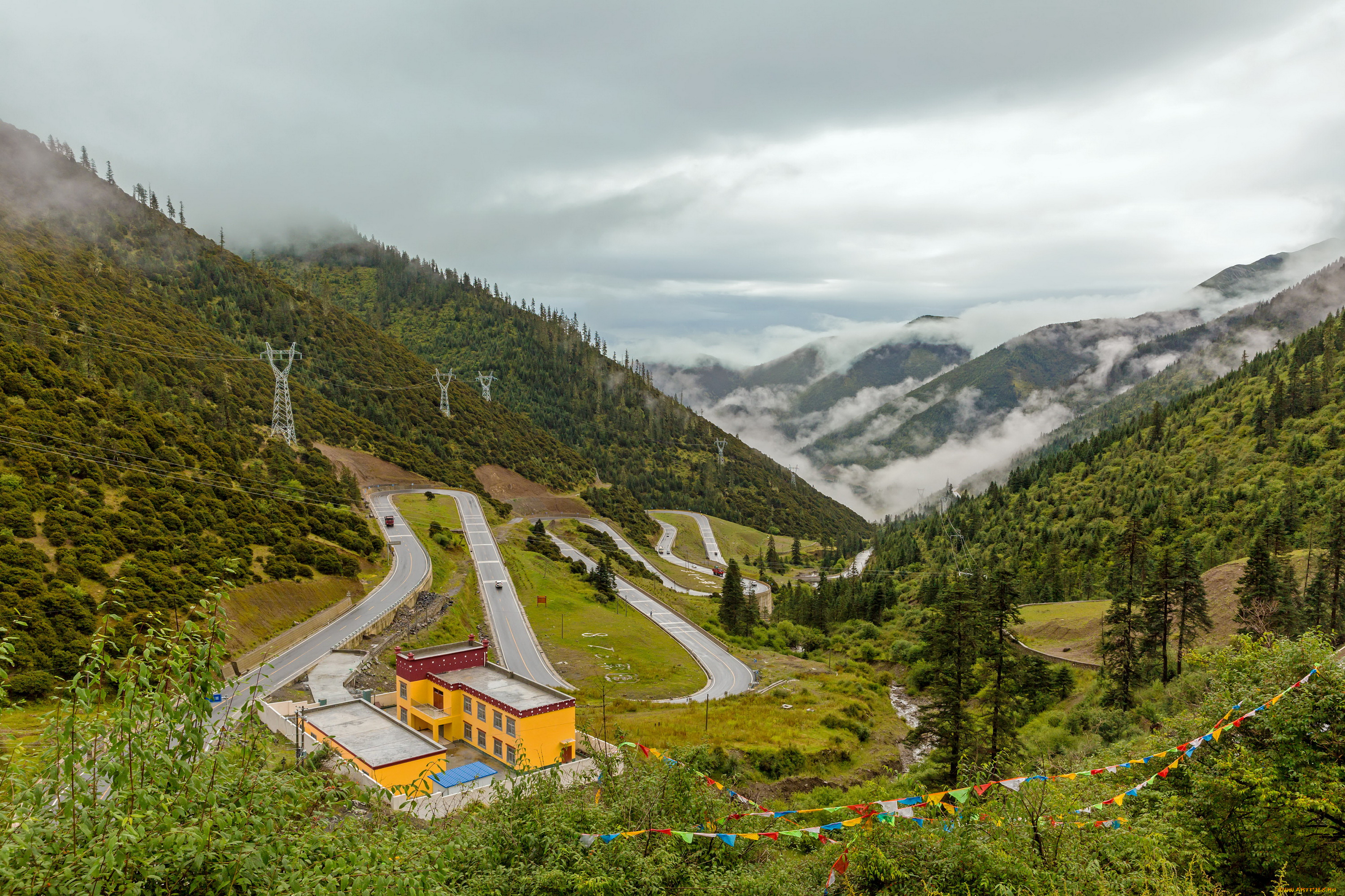 природа, дороги, дорога, горы