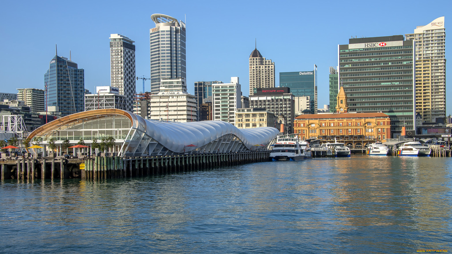 auckland, harbour, города, окленд, , новая, зеландия, простор