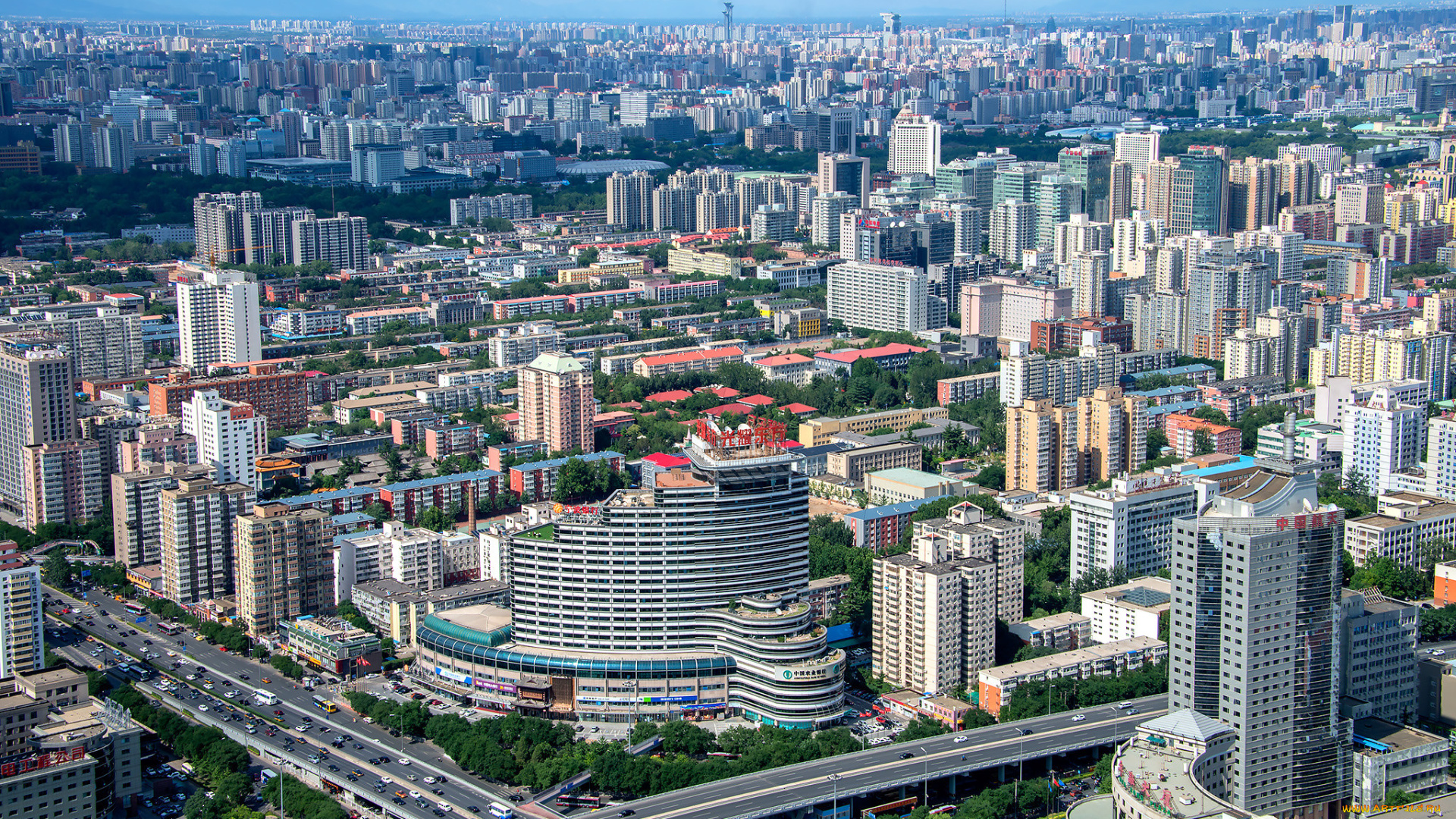beijing, , china, города, -, панорамы, простор