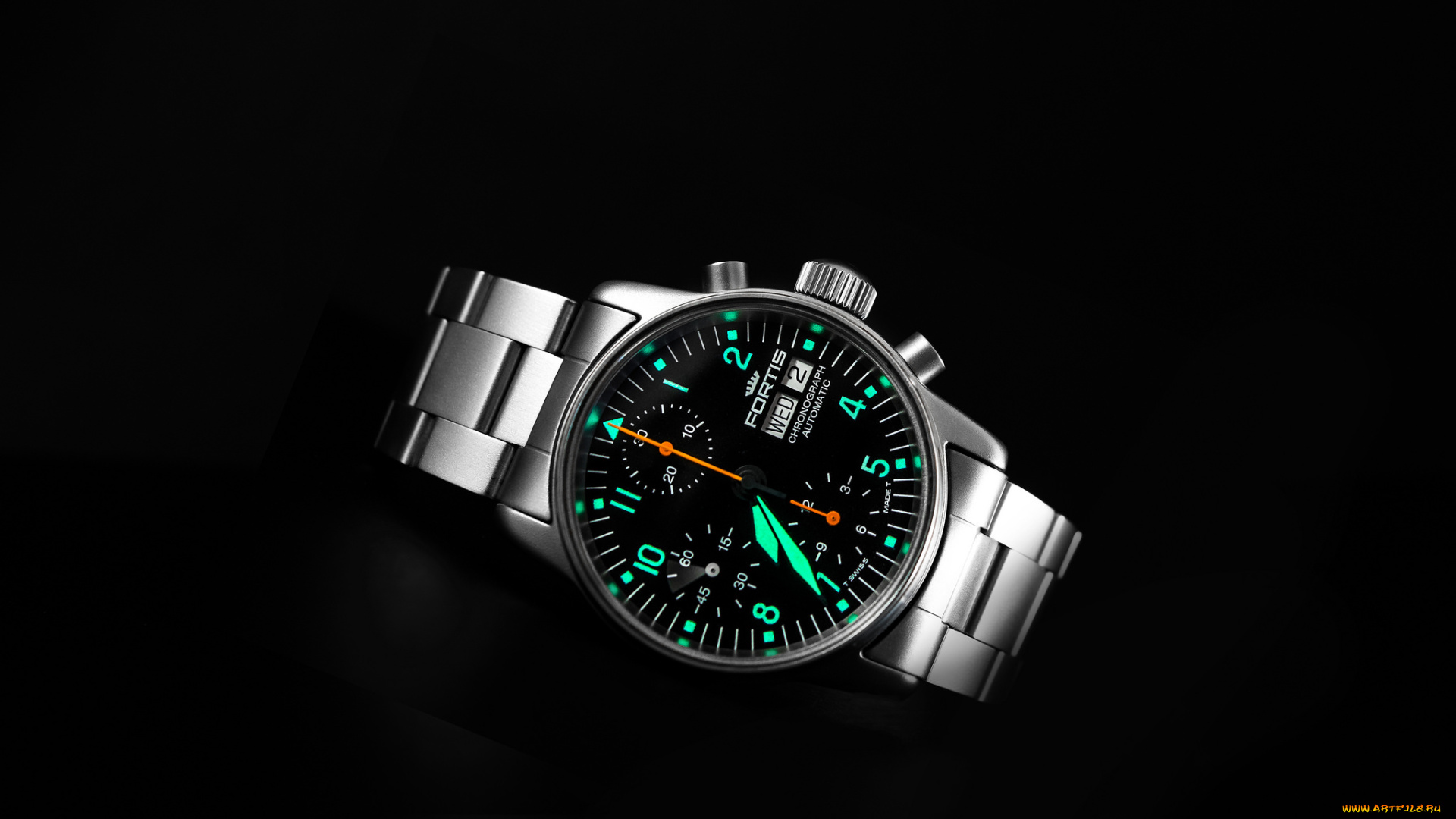 бренды, -, другое, часы, люкс, класс, chronograph, титан, b42, fortis