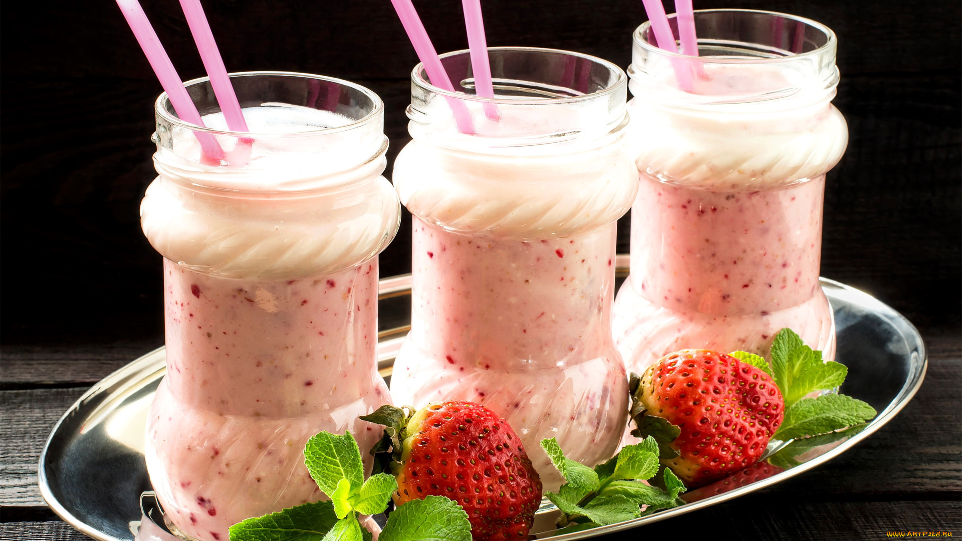 еда, мороженое, , десерты, десерт, клубника, мята