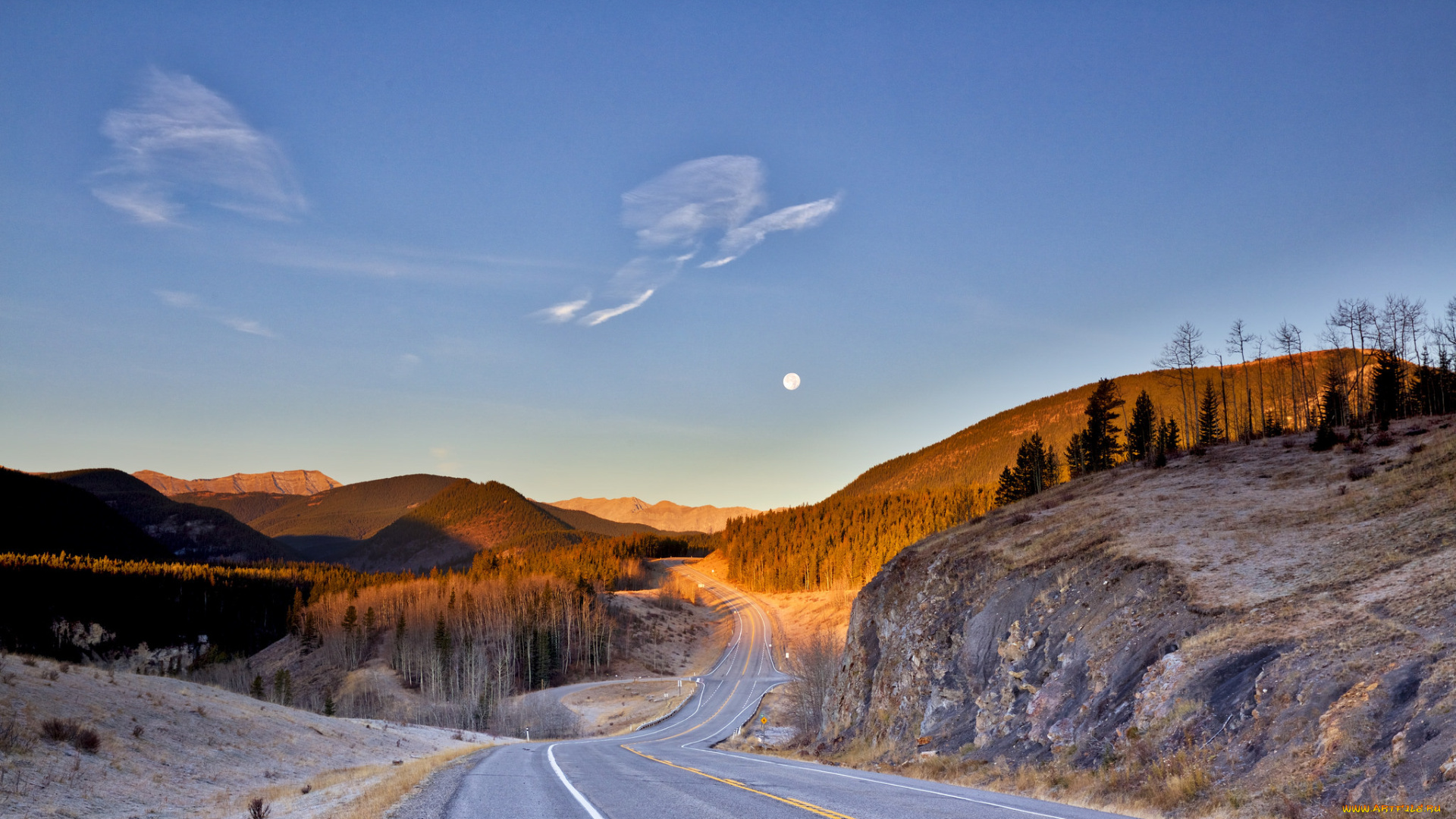 природа, дороги, простор