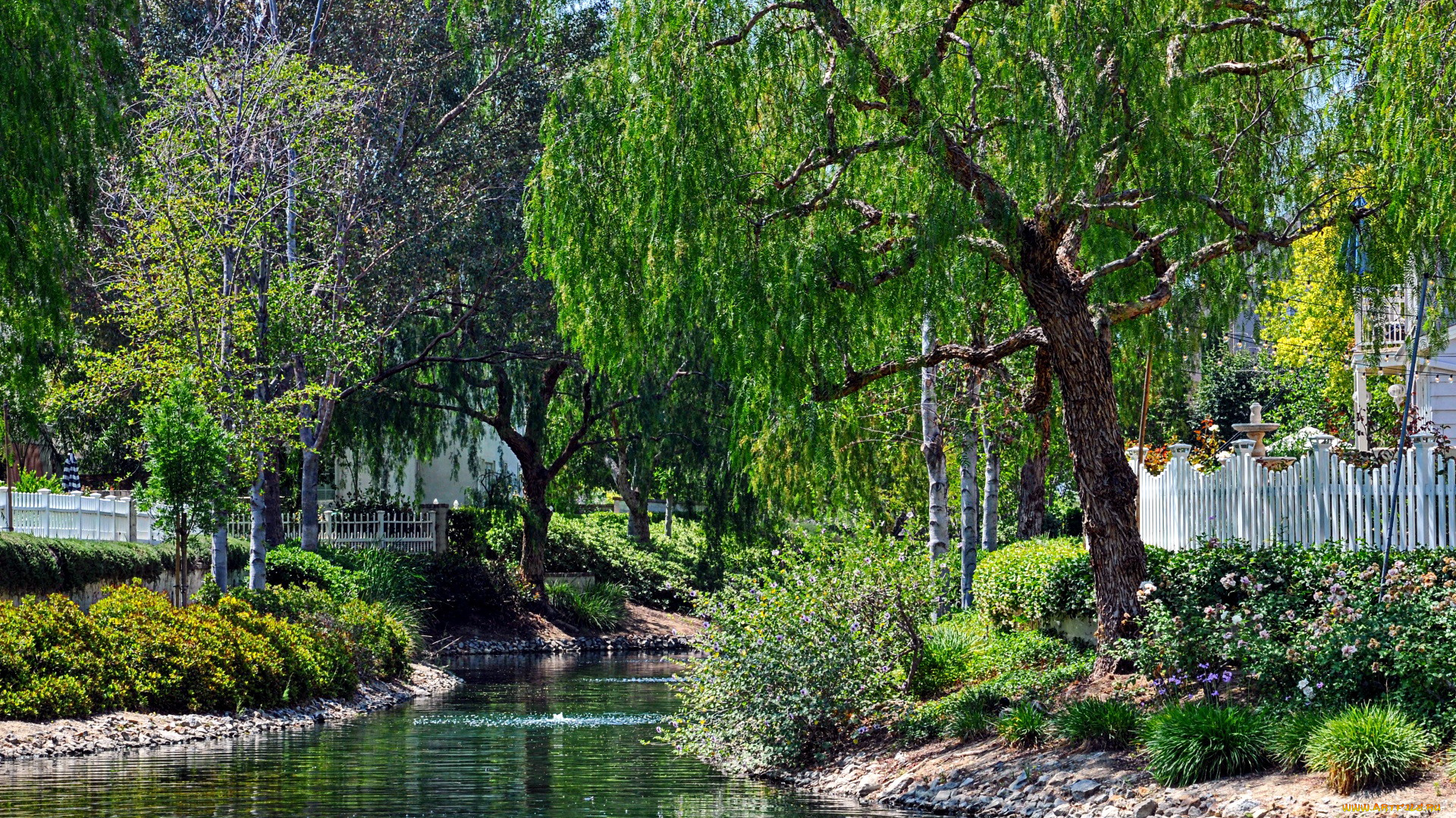 природа, реки, озера, деревья, река, весна