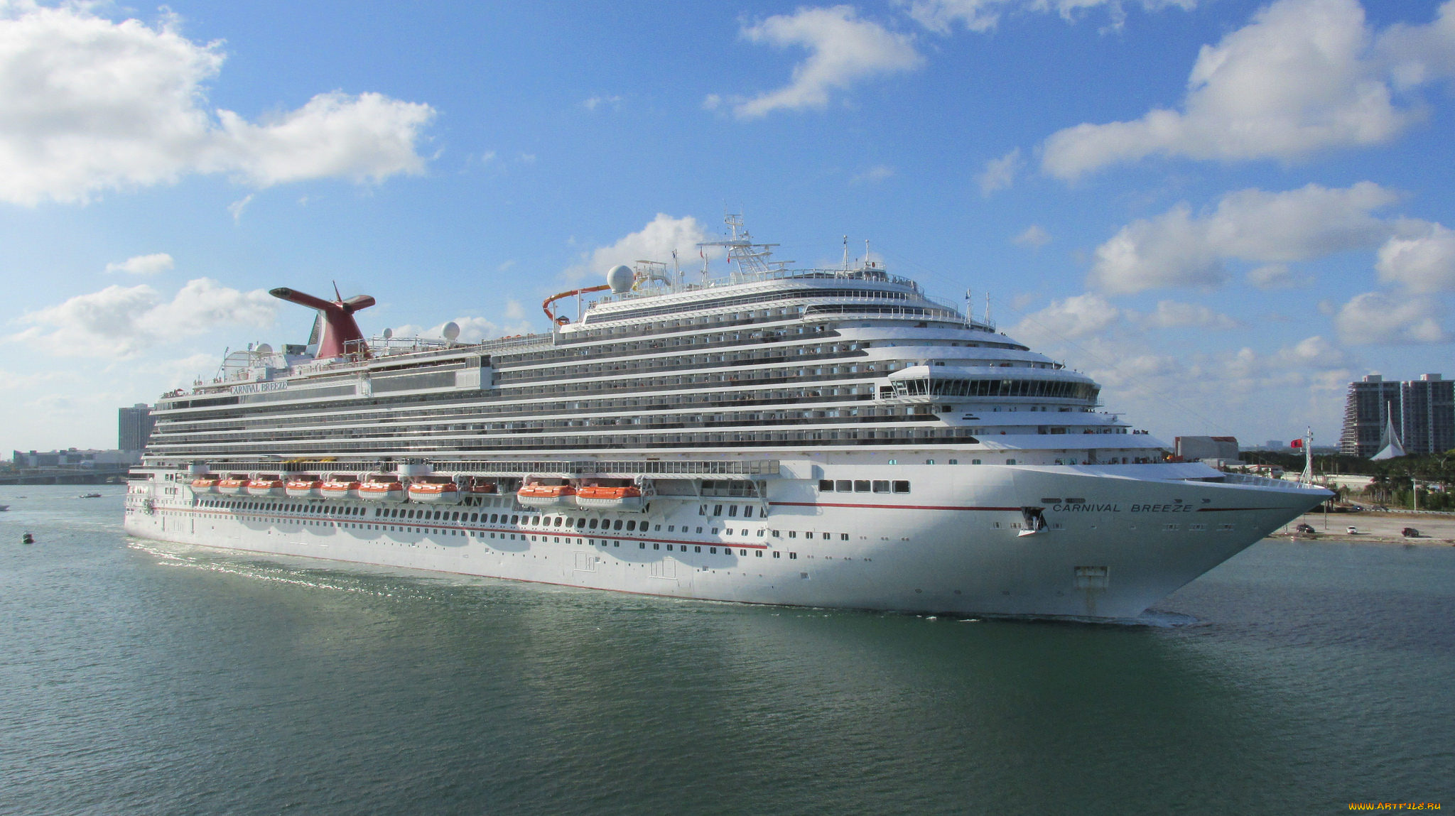 carnival, breeze, корабли, лайнеры, круиз, лайнер