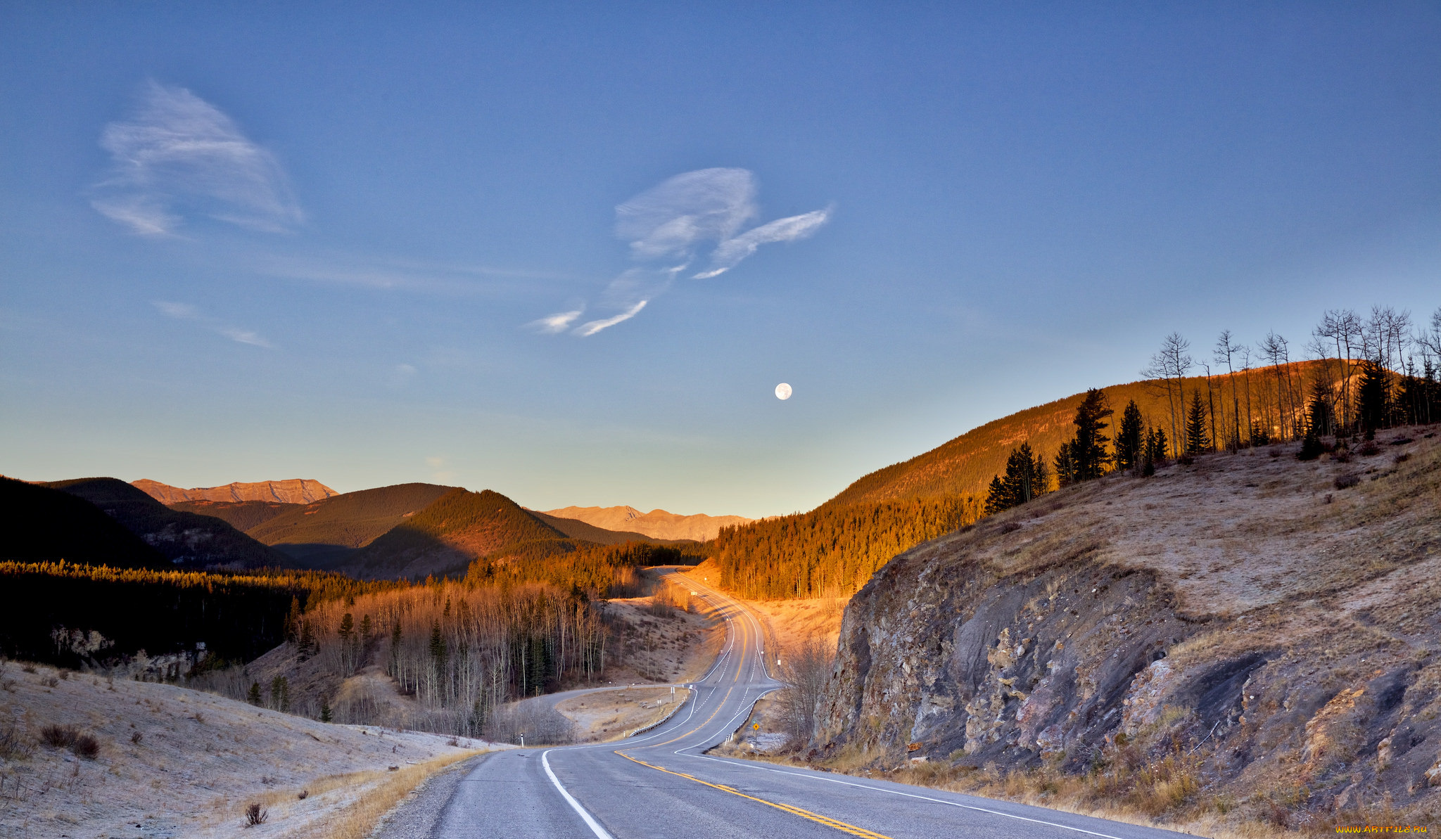 природа, дороги, простор