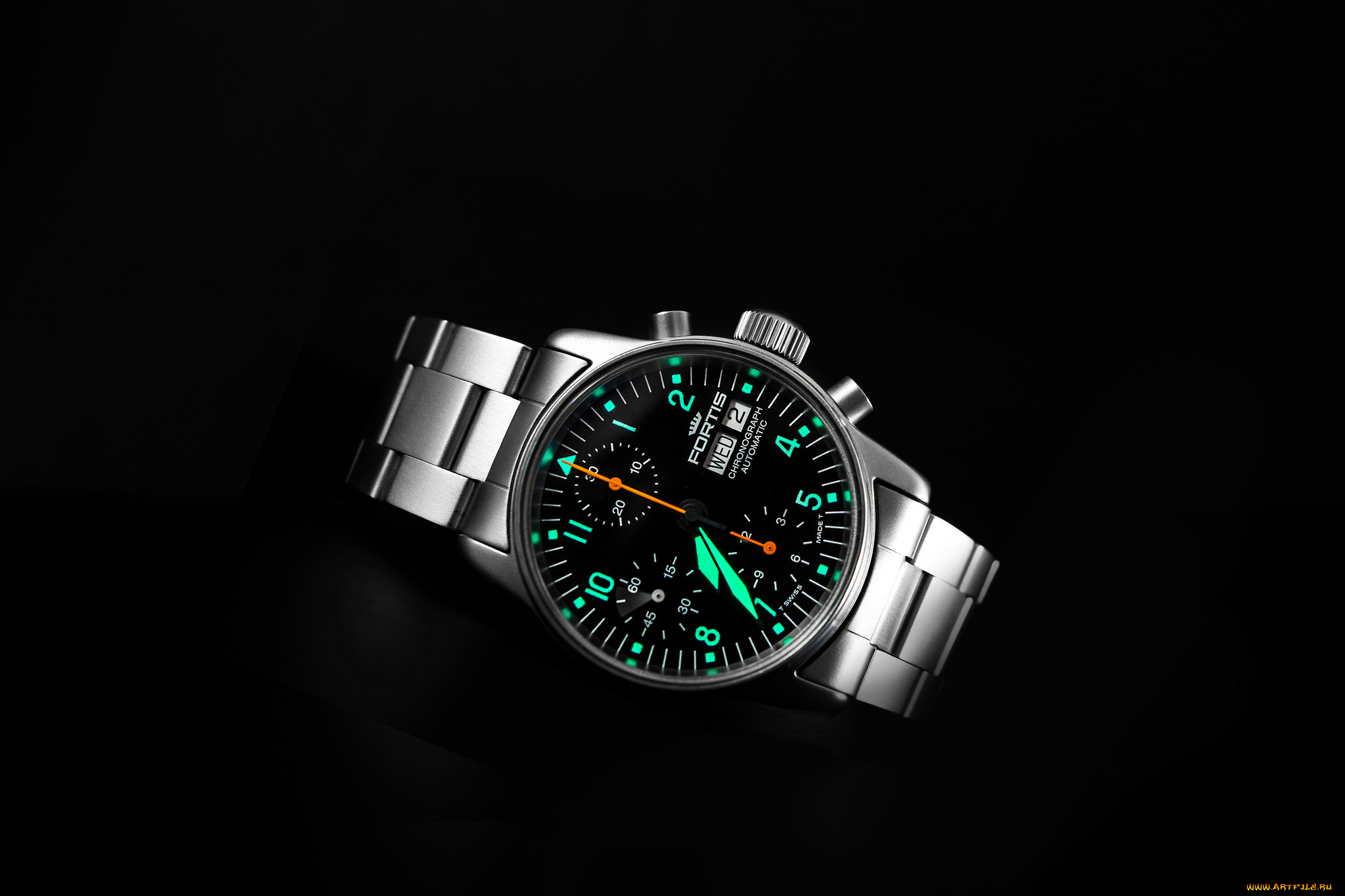 бренды, -, другое, часы, люкс, класс, chronograph, титан, b42, fortis