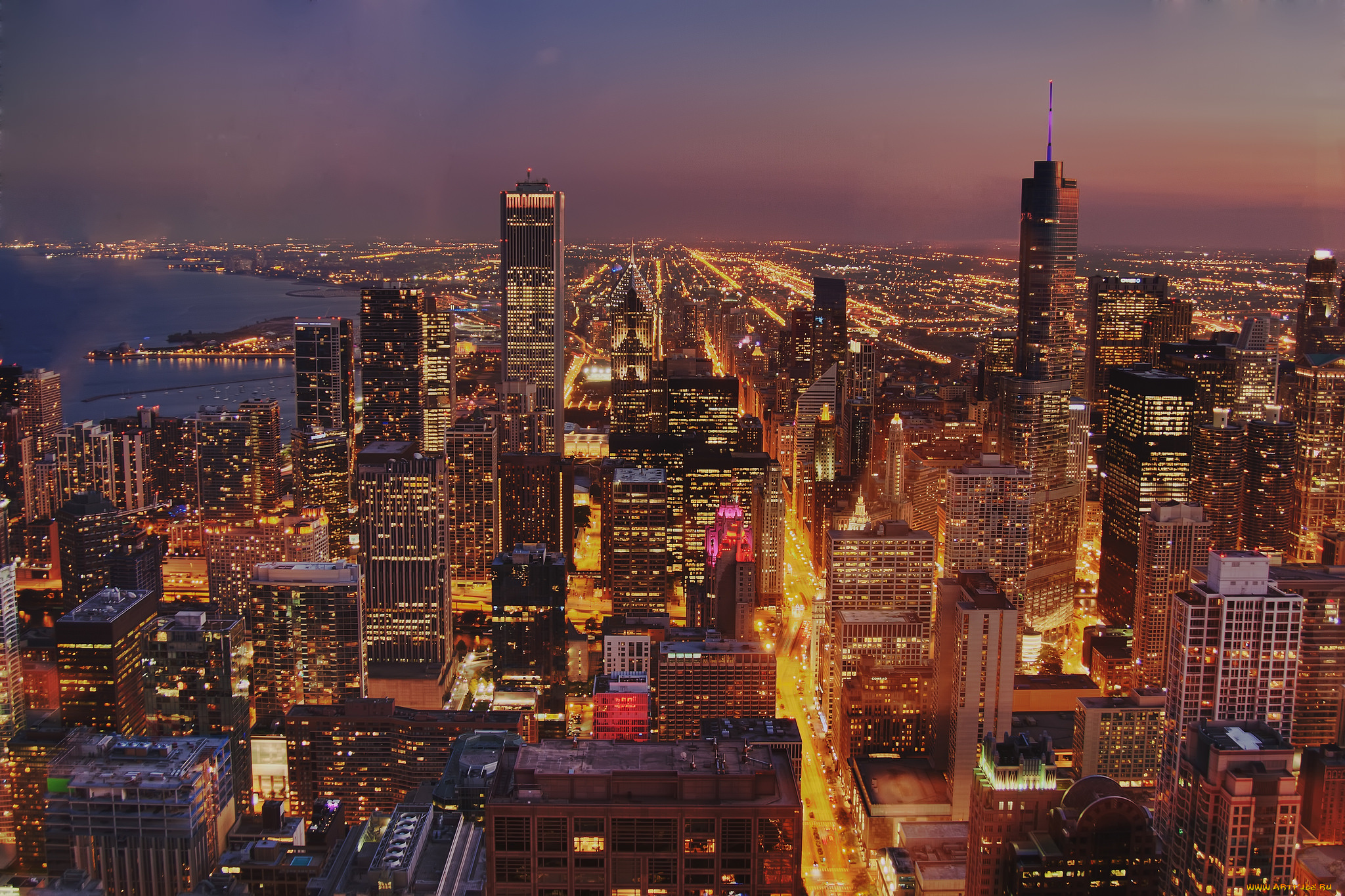 busy, city, города, -, панорамы, простор