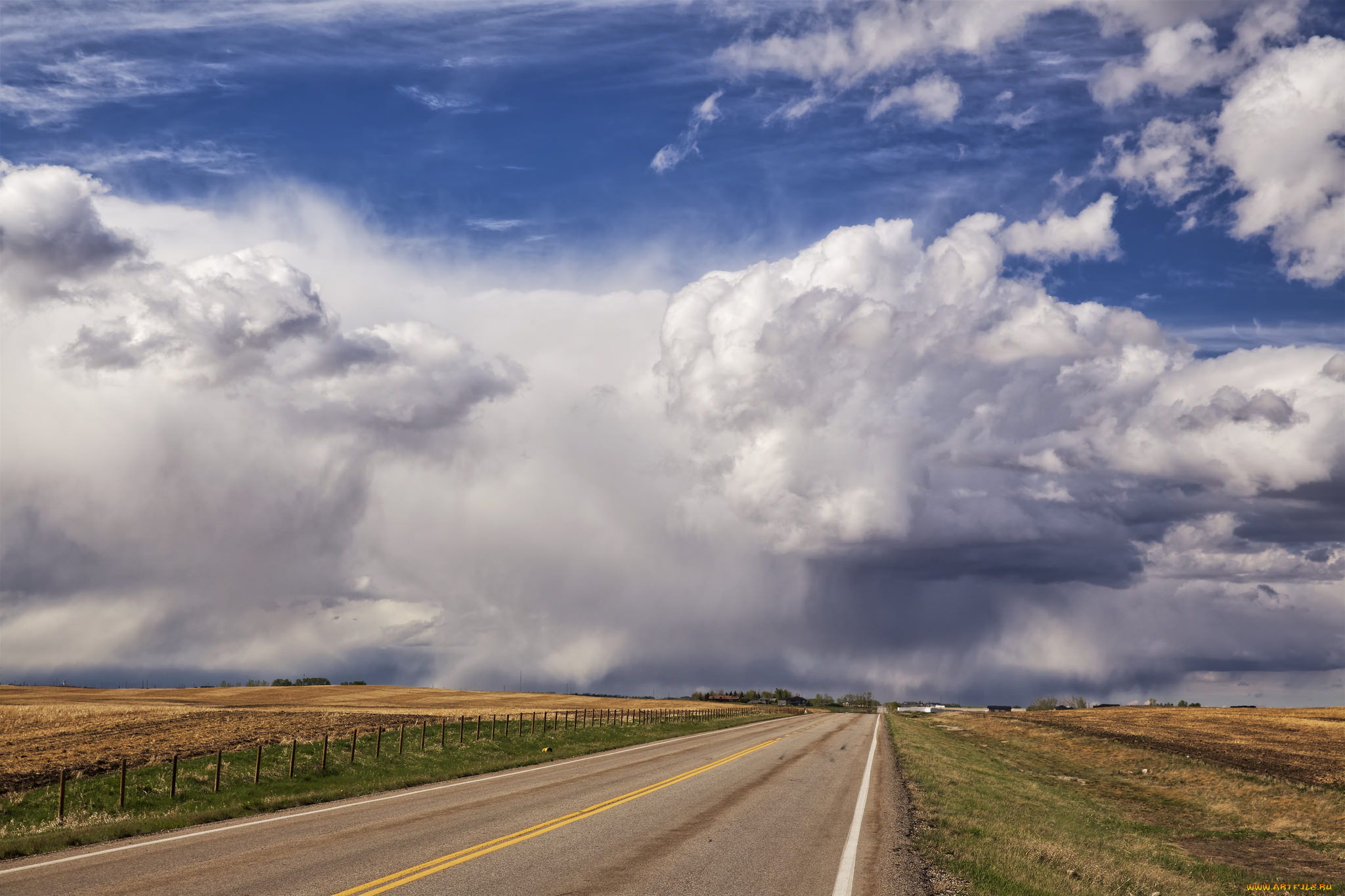 природа, дороги, простор