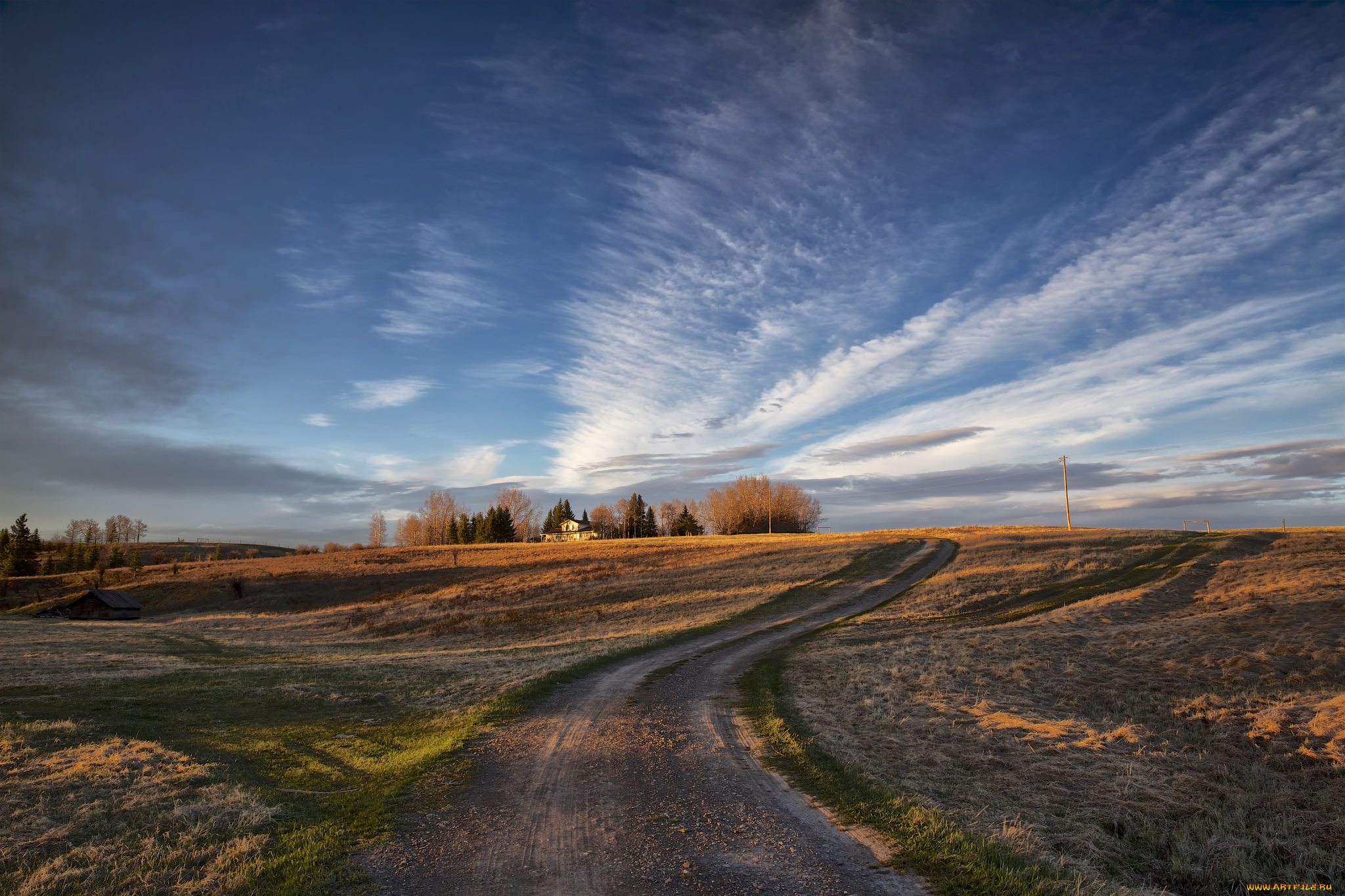 природа, дороги, простор