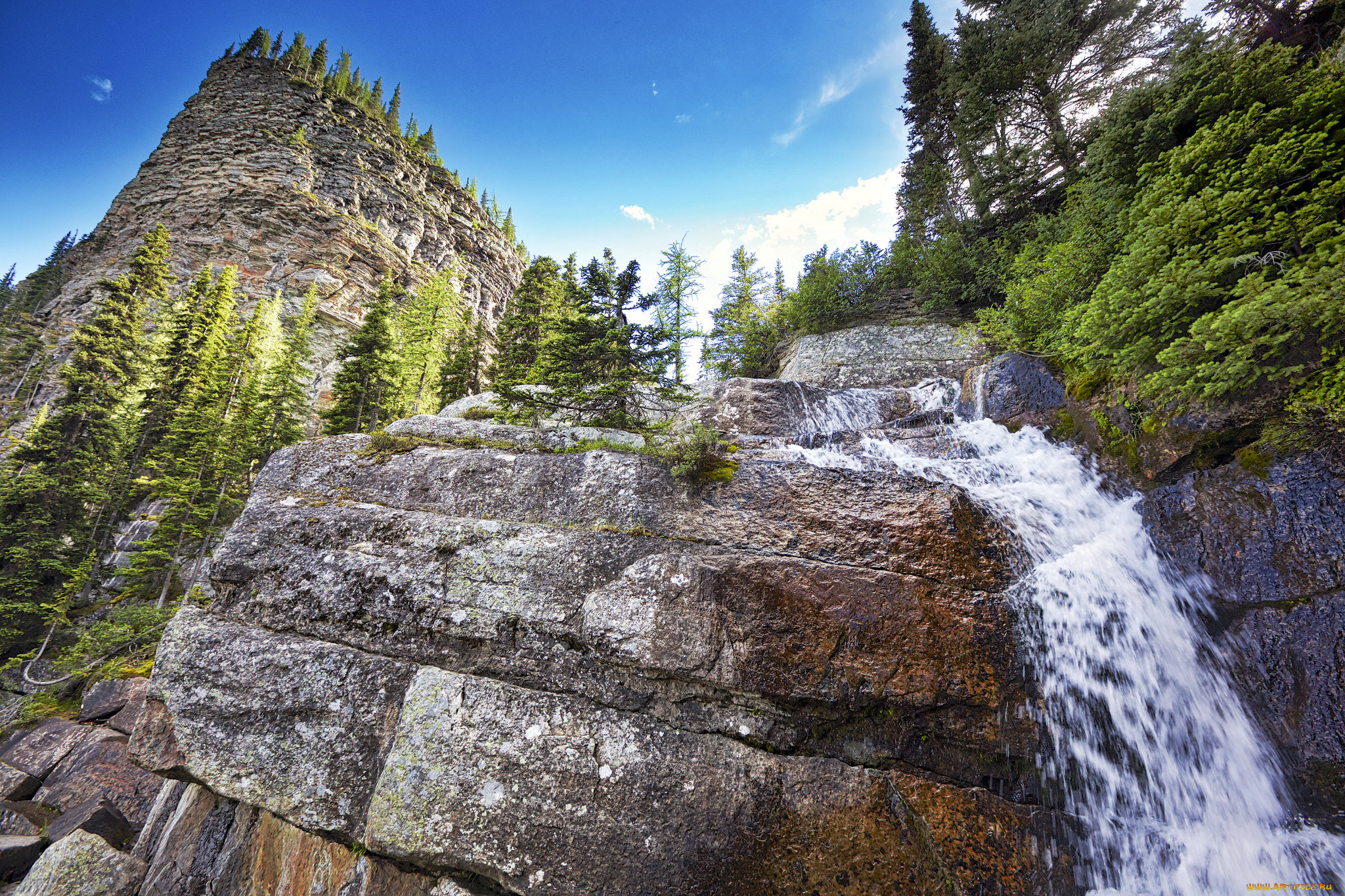 природа, водопады, простор