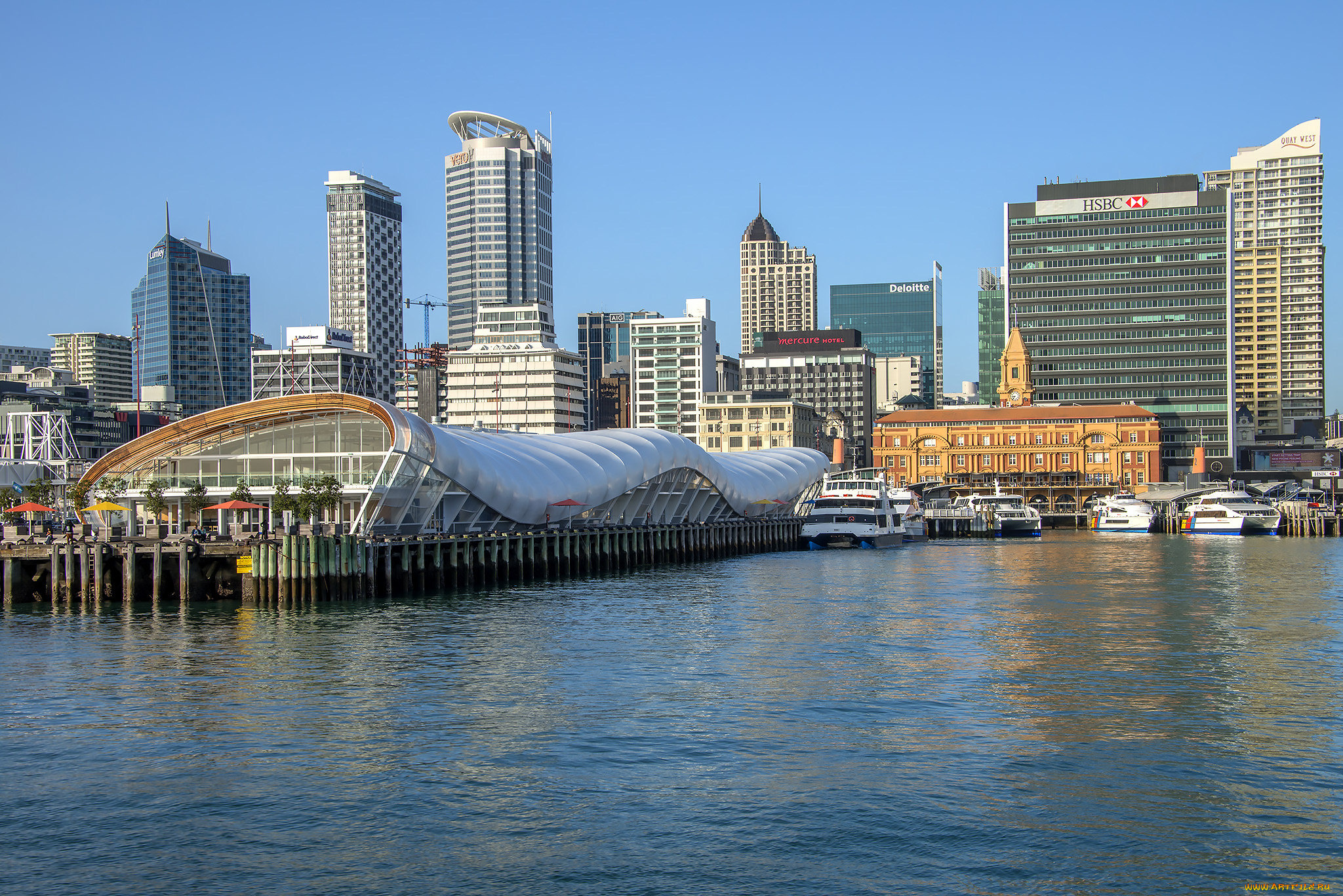 auckland, harbour, города, окленд, , новая, зеландия, простор