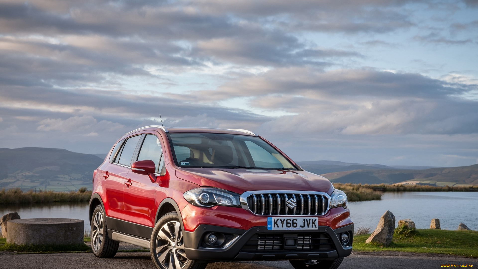 suzuki, sx4, автомобили, suzuki, красный, автомобиль, sx4