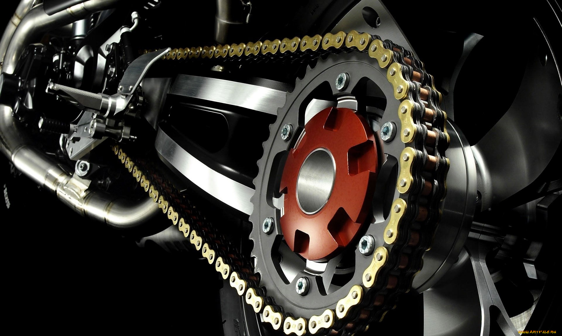 мотоциклы, другое, механизм, цепь, макро