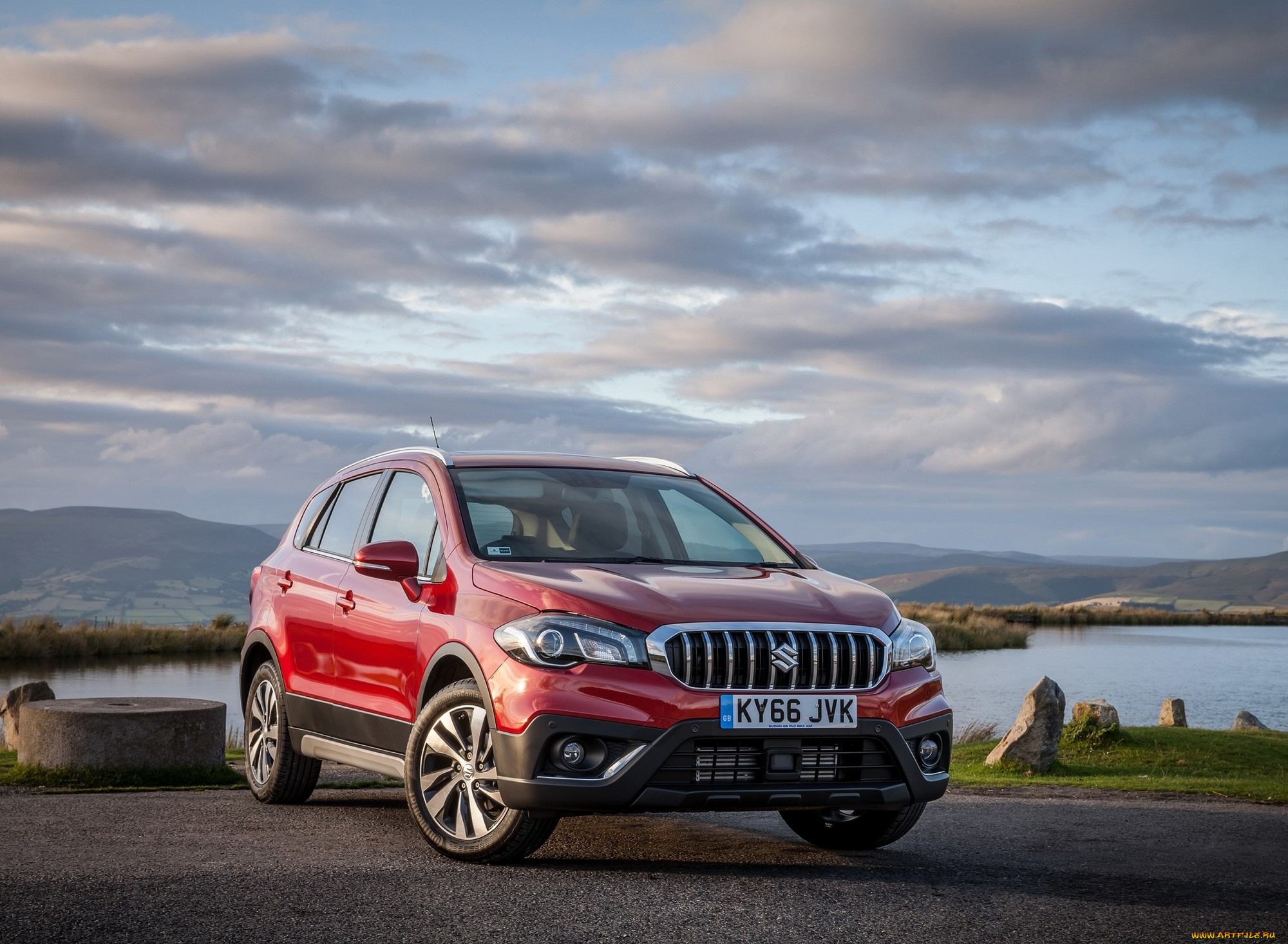 suzuki, sx4, автомобили, suzuki, красный, автомобиль, sx4