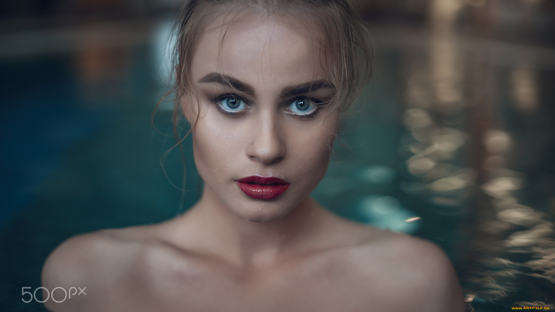 лиза, качурина, девушки, -unsort, , лица, , портреты, лиза, качурина, блондинка, лицо, вода