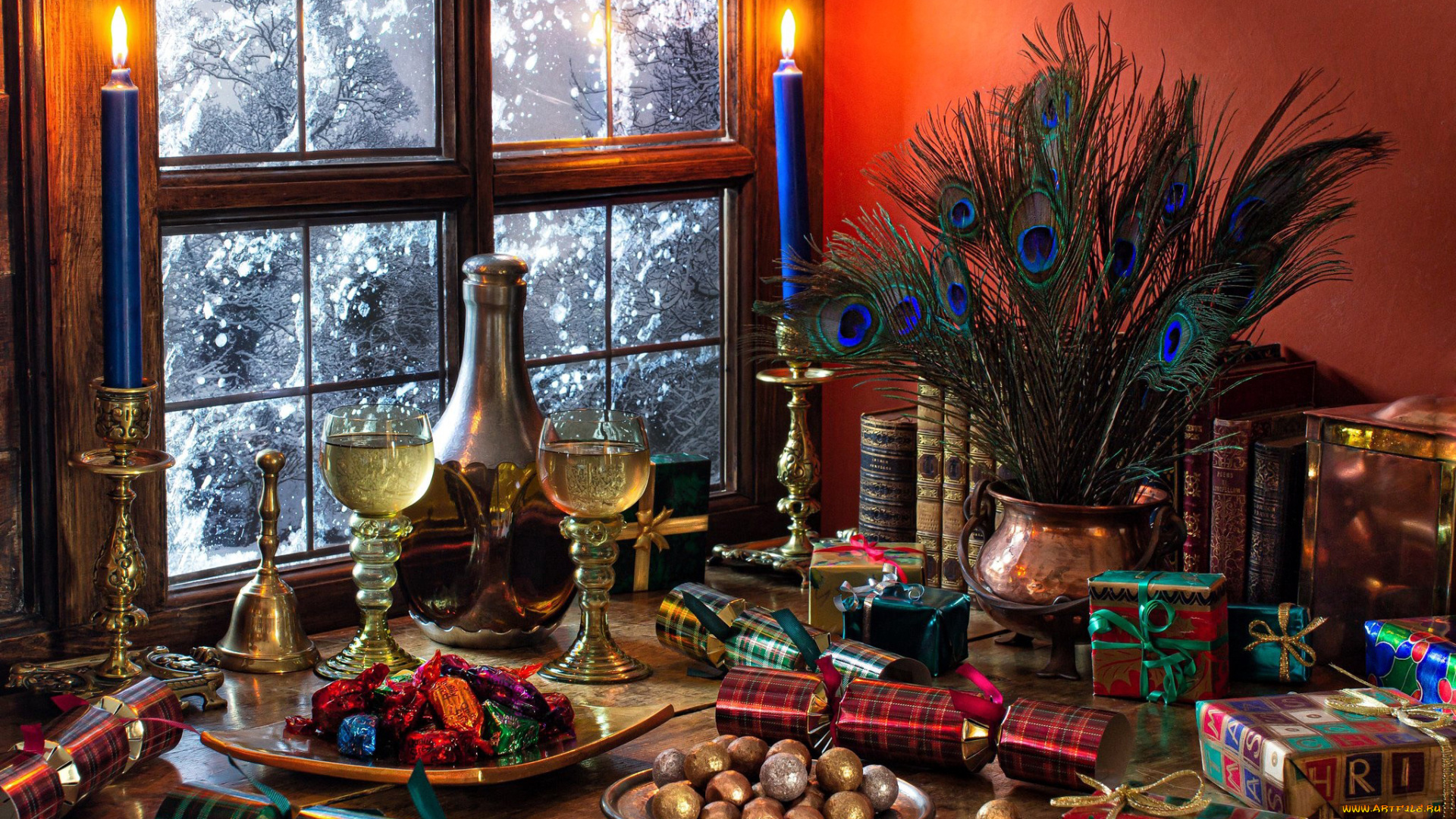 праздничные, -, разное, , новый, год, хлопушки, шарики, подарки, конфеты