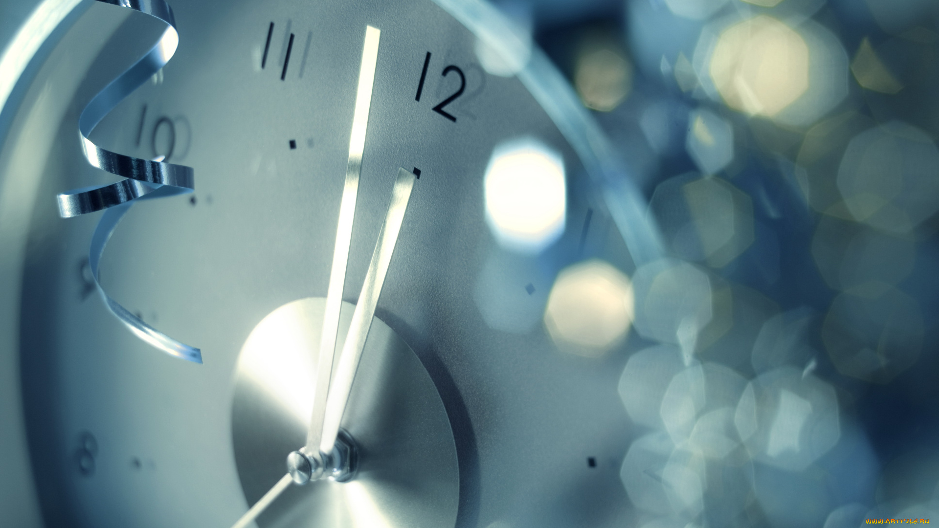 праздничные, -, разное, , новый, год, серпантин, блики, часы